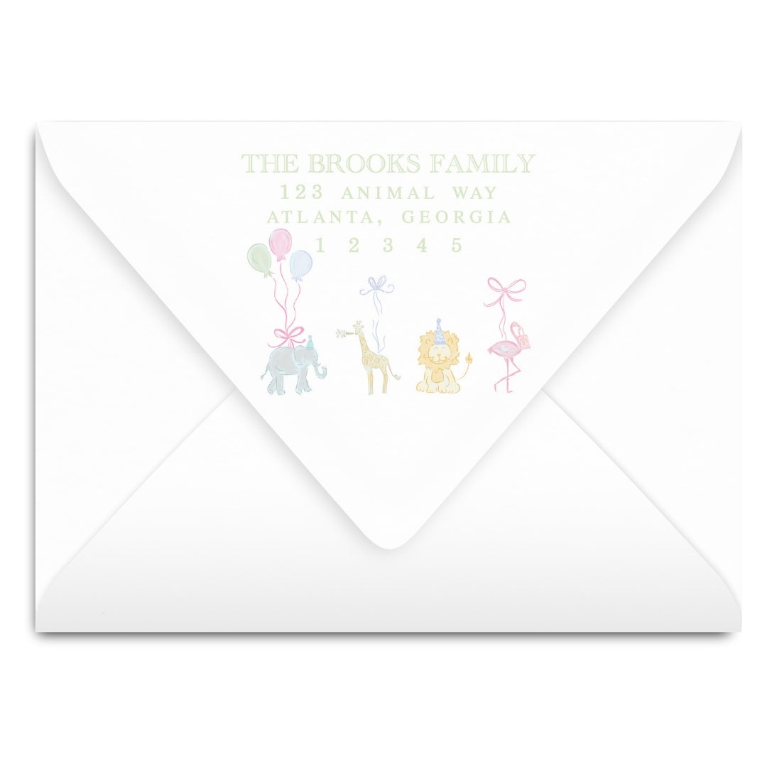 Party Animals Birthday Invitation