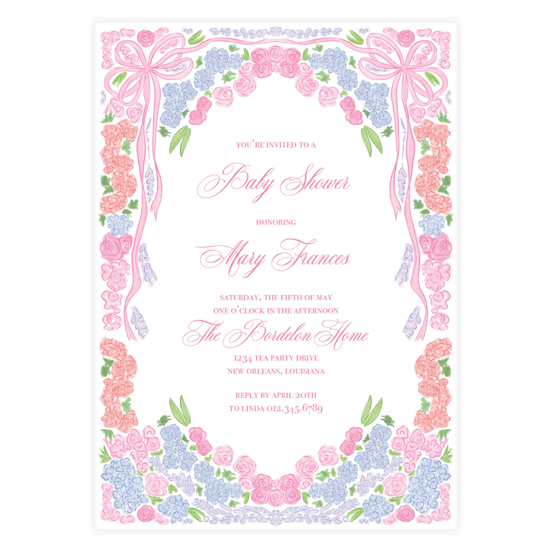 Full of Floral Invitation