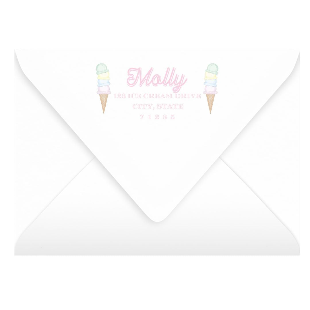 Ice Cream Party Invitation