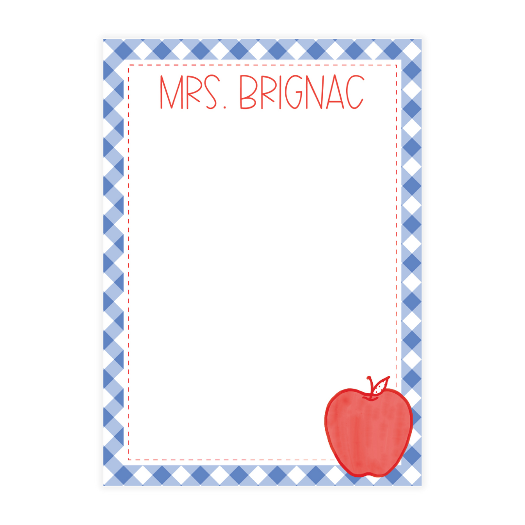Teacher's Apple Notepad