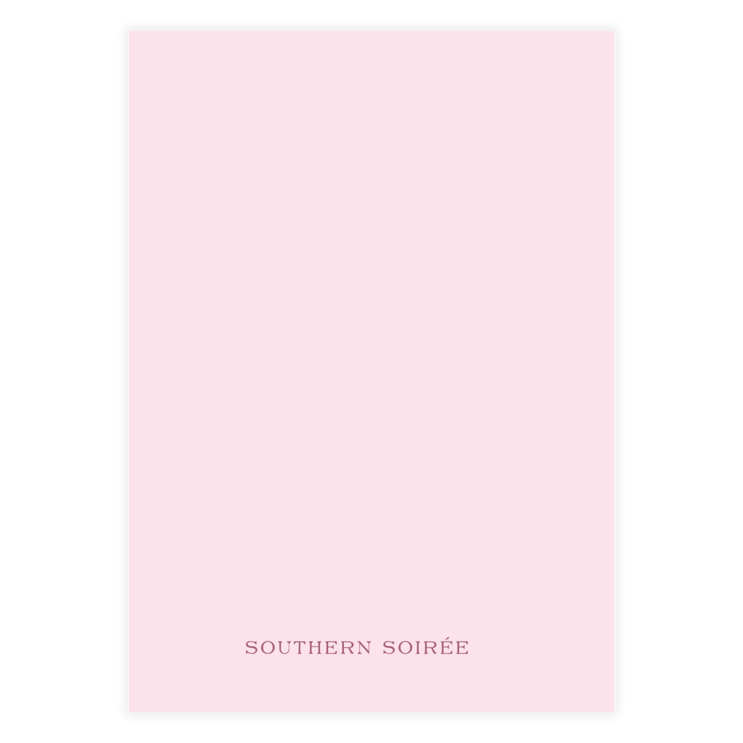Baby Crest Pink Invitation