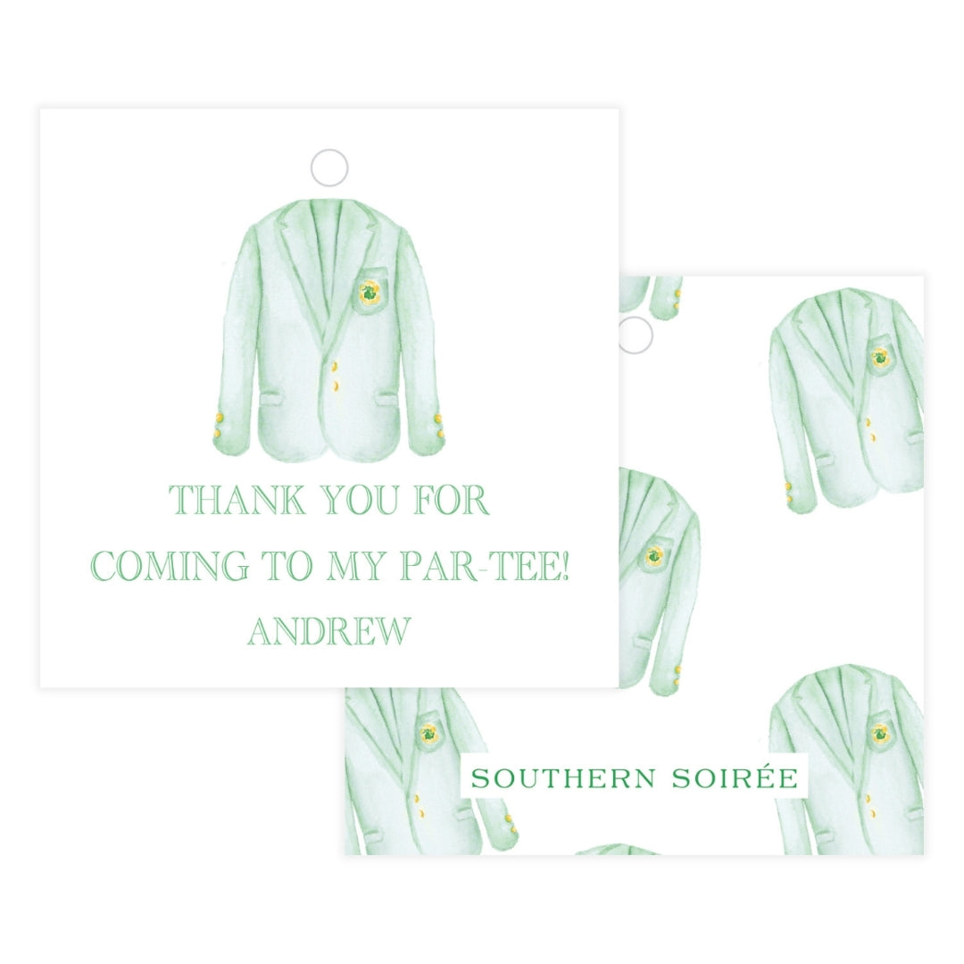 Masters Jacket Square Favor Tag