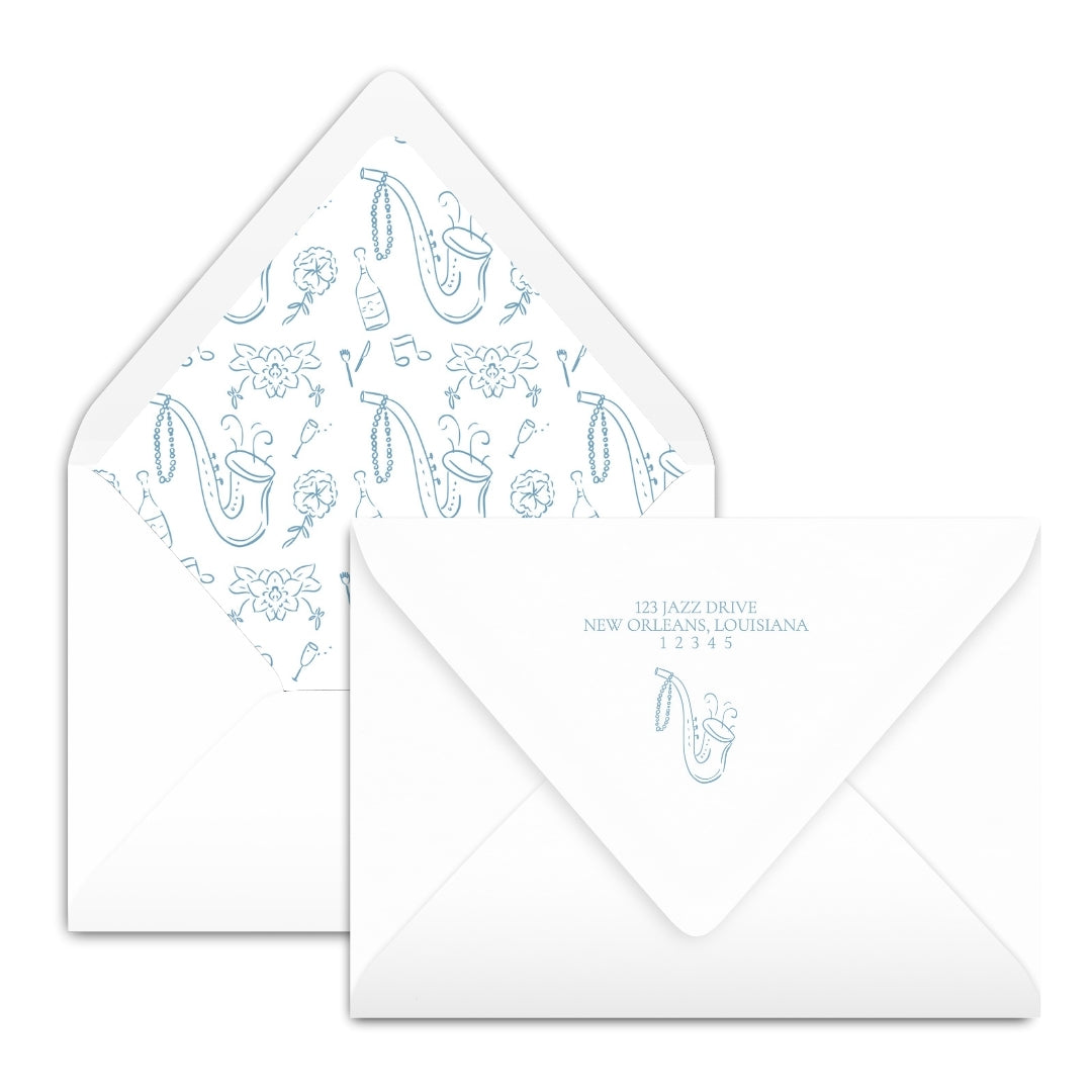 New Orleans Jazz Brunch Invitation