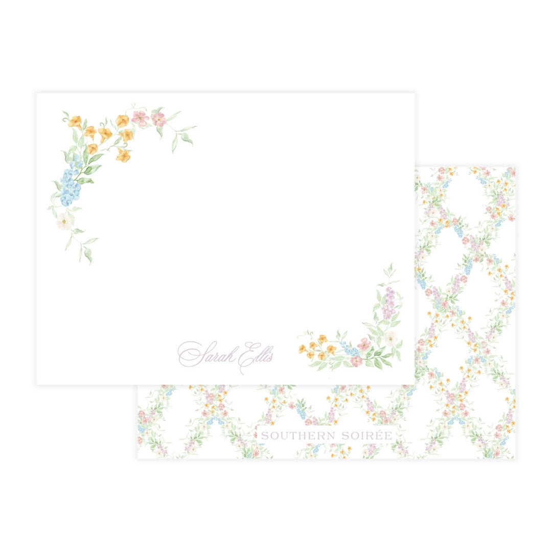 Floral Corners Notecard