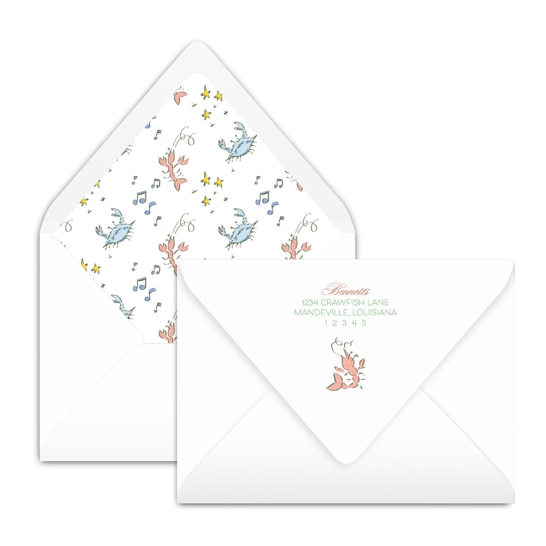 Crawfish Boil with Alligator Birthday Invitation