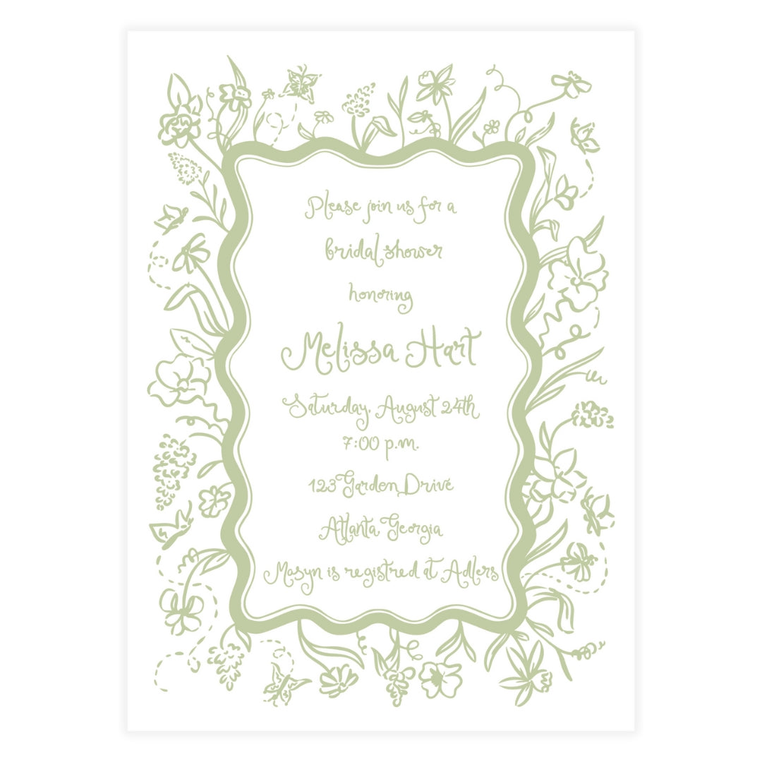 Floral Frame Invitation