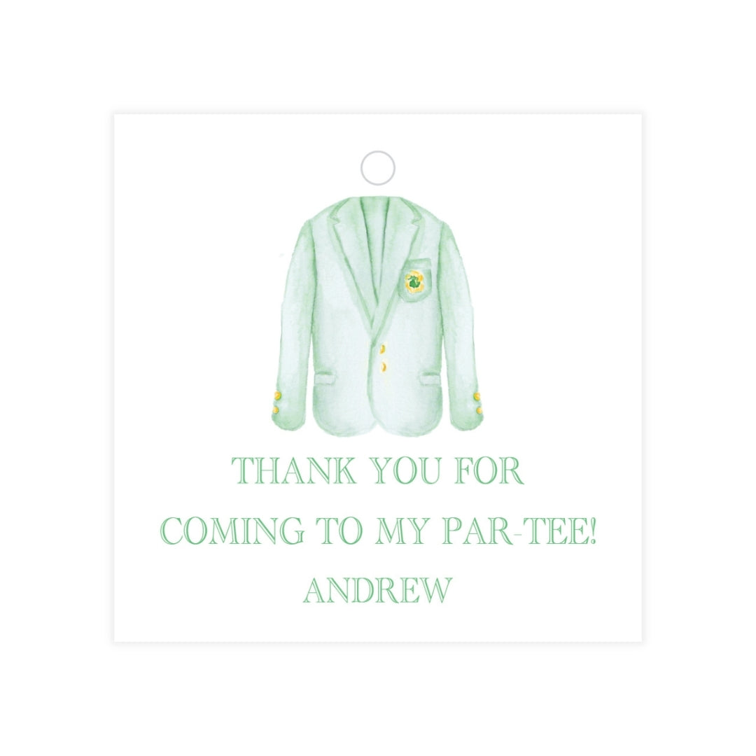 Masters Jacket Square Favor Tag