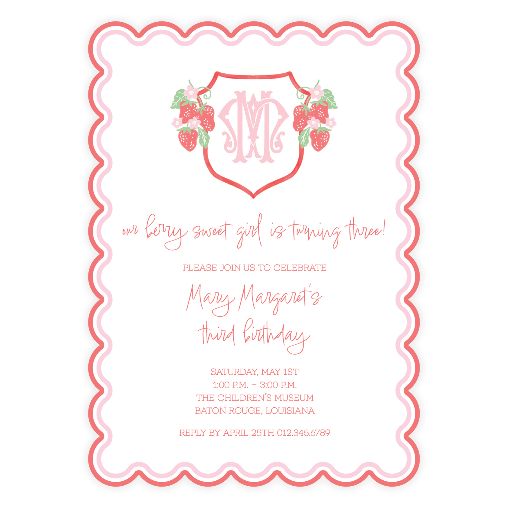 Berry Sweet Invitation