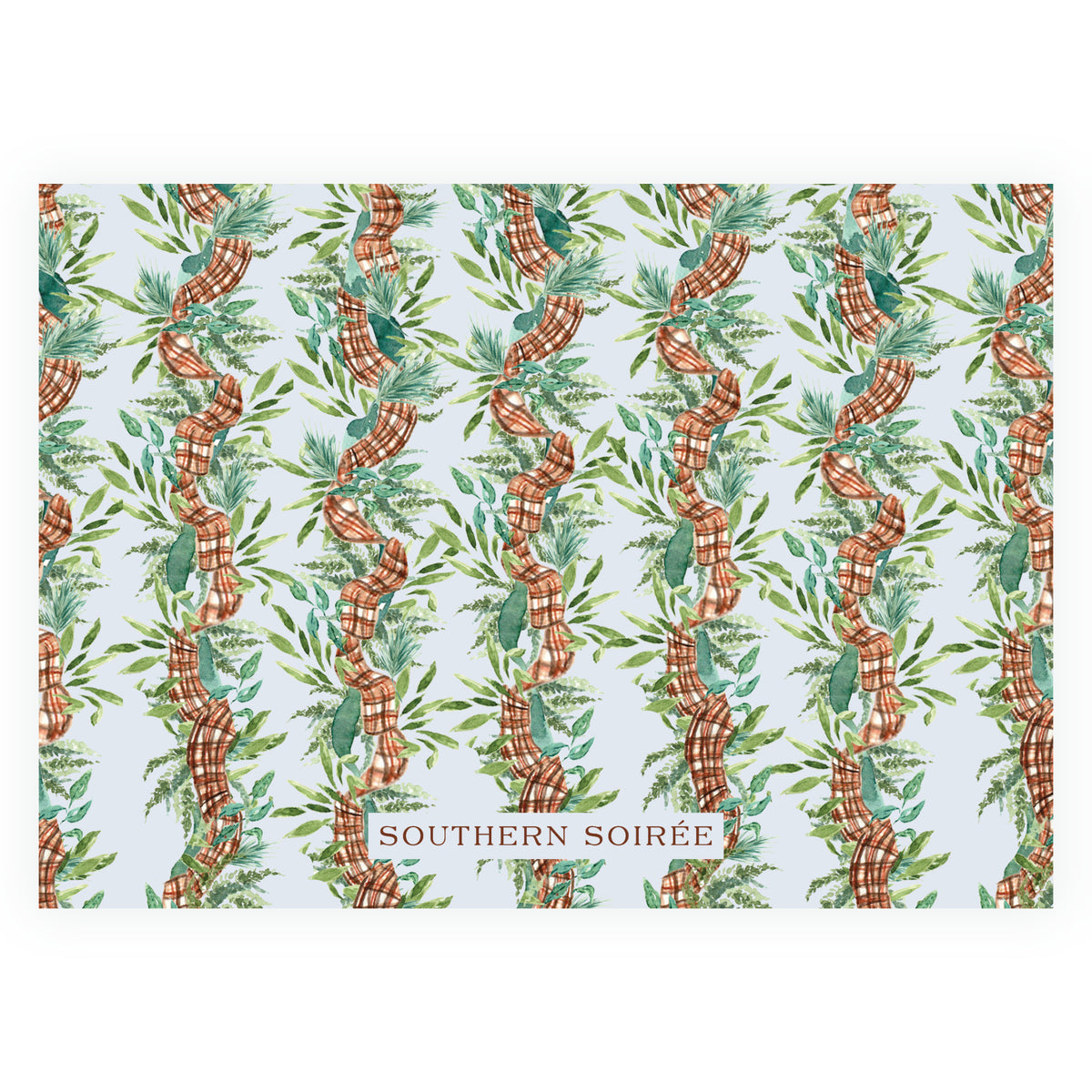 Woodland Christmas Tree Personalized Christmas Photo Card