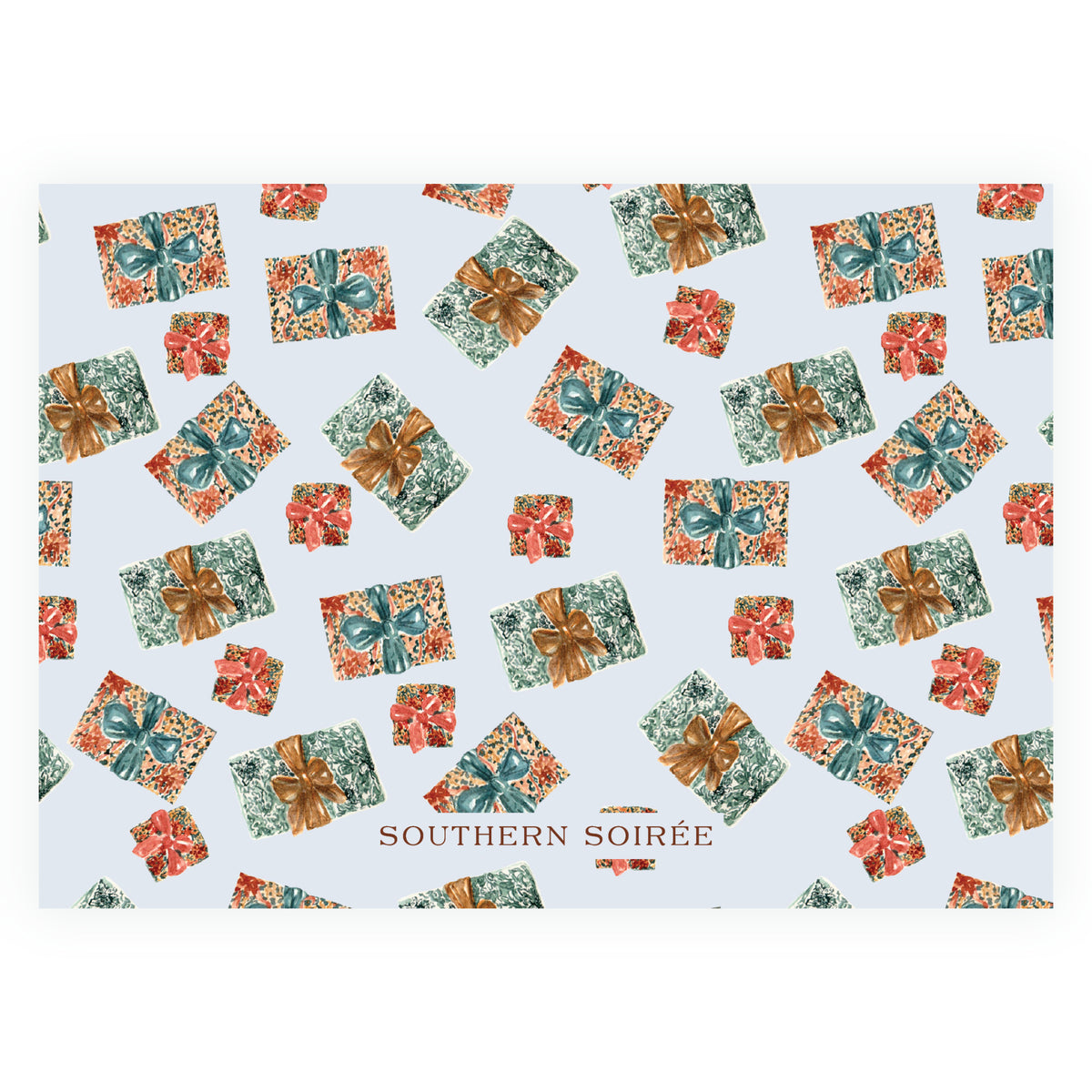 Woodland Christmas Tree Personalized Christmas Photo Card