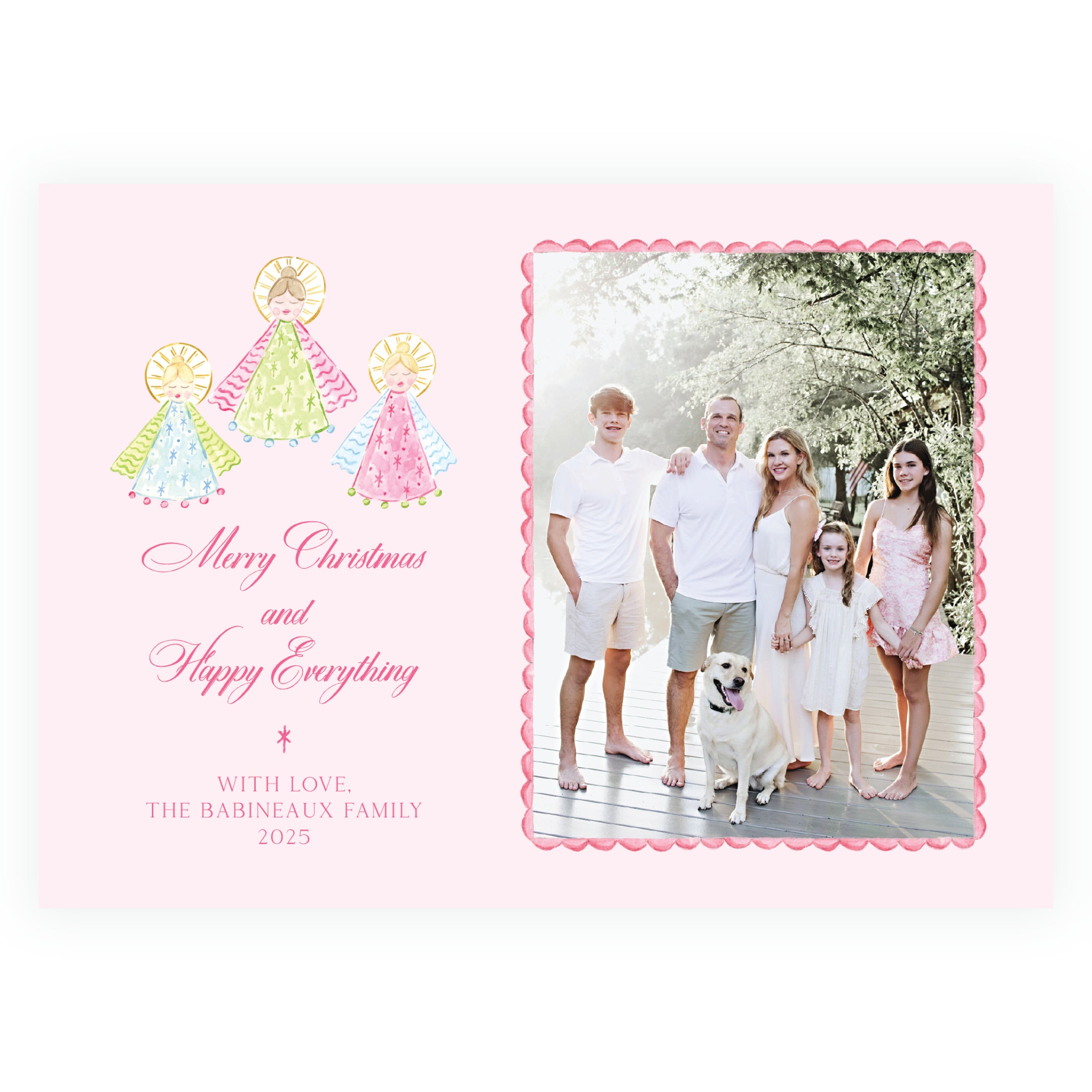 Pink on Pink Holy Night Angels Landscape