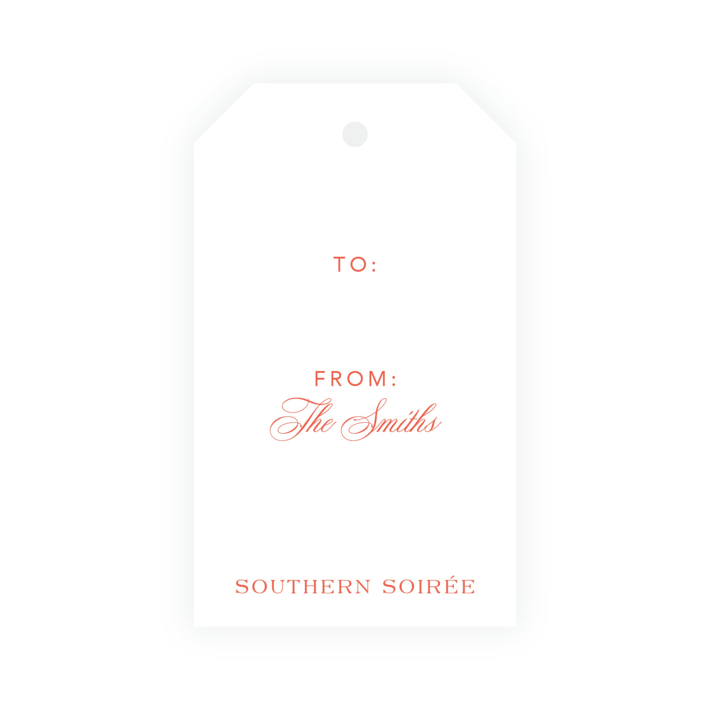 Painterly Festive Pattern Front Gift Tag