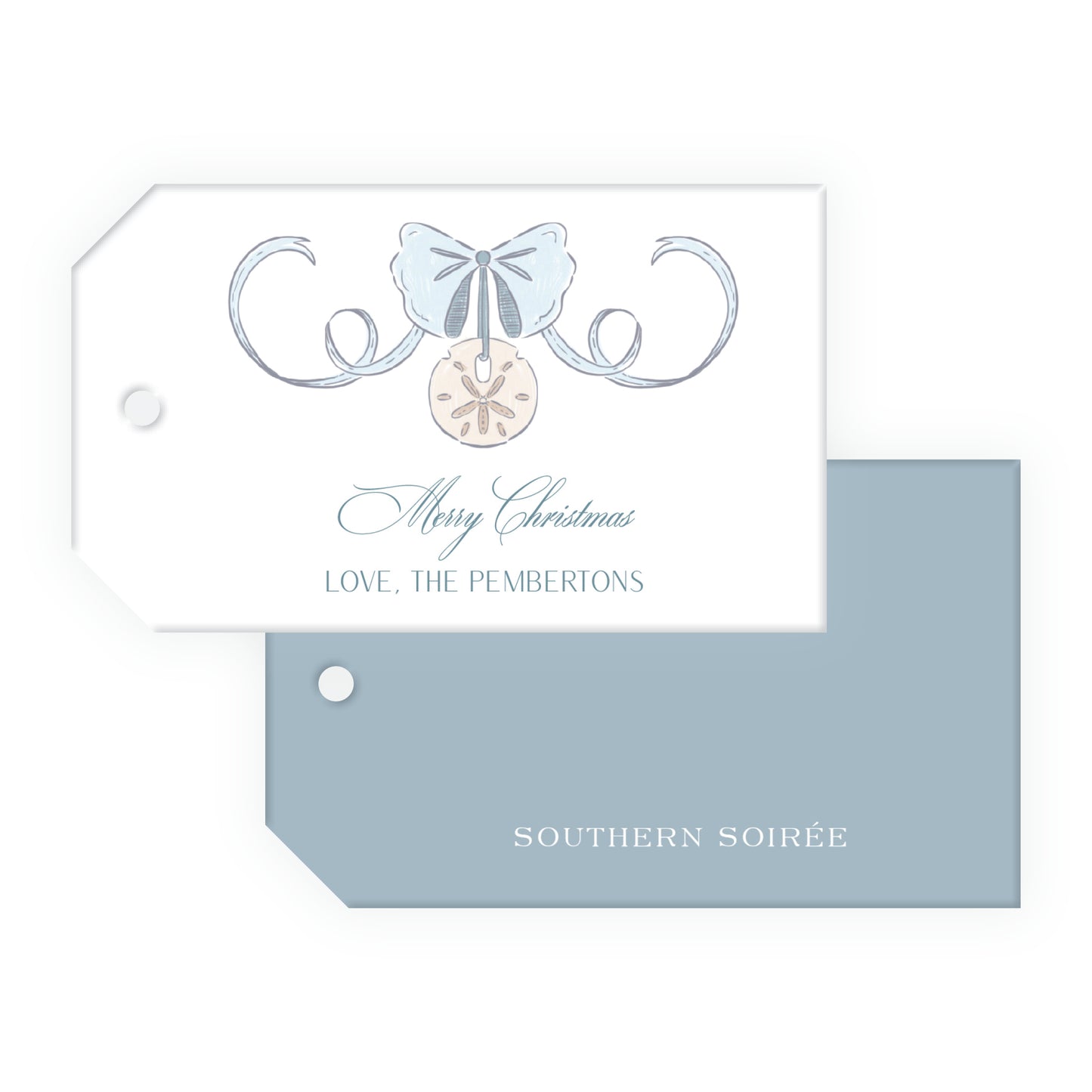 Coastal Christmas Gift Tag