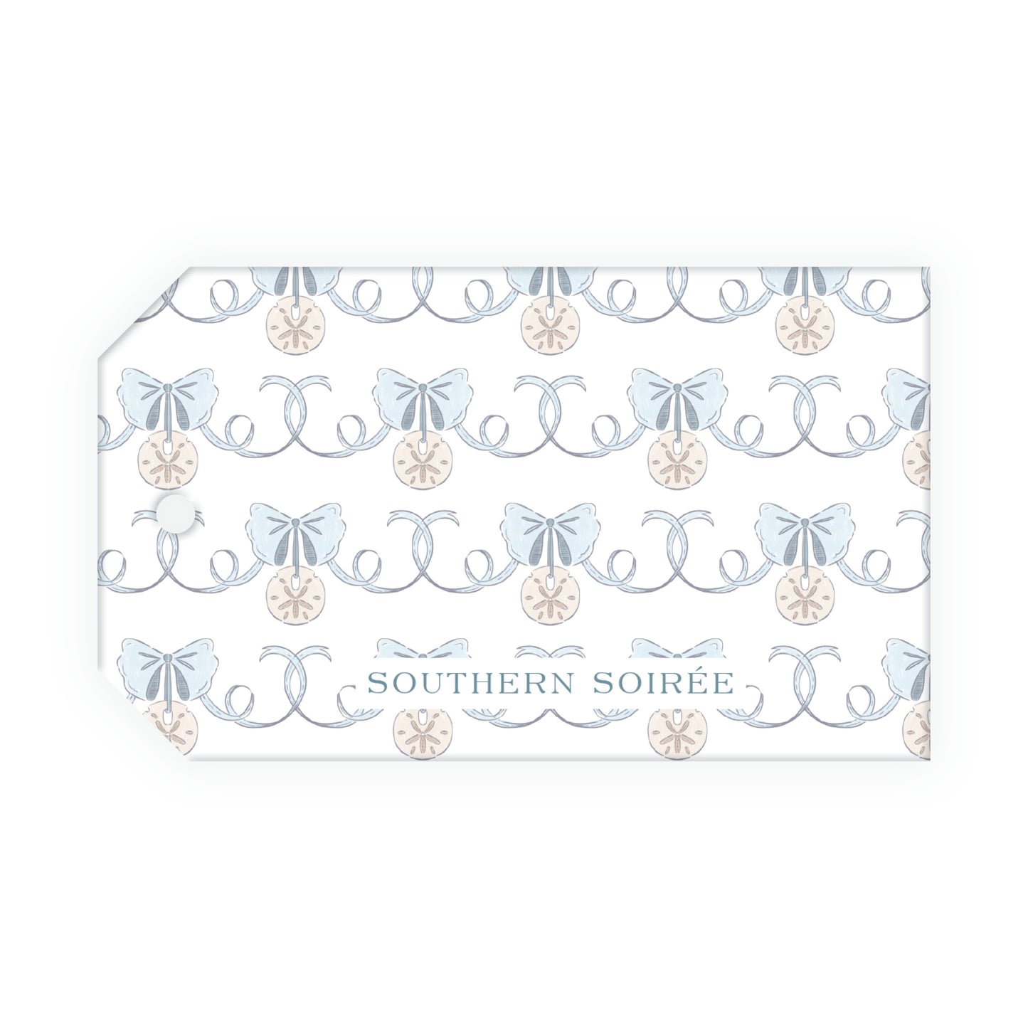 Coastal Christmas Gift Tag