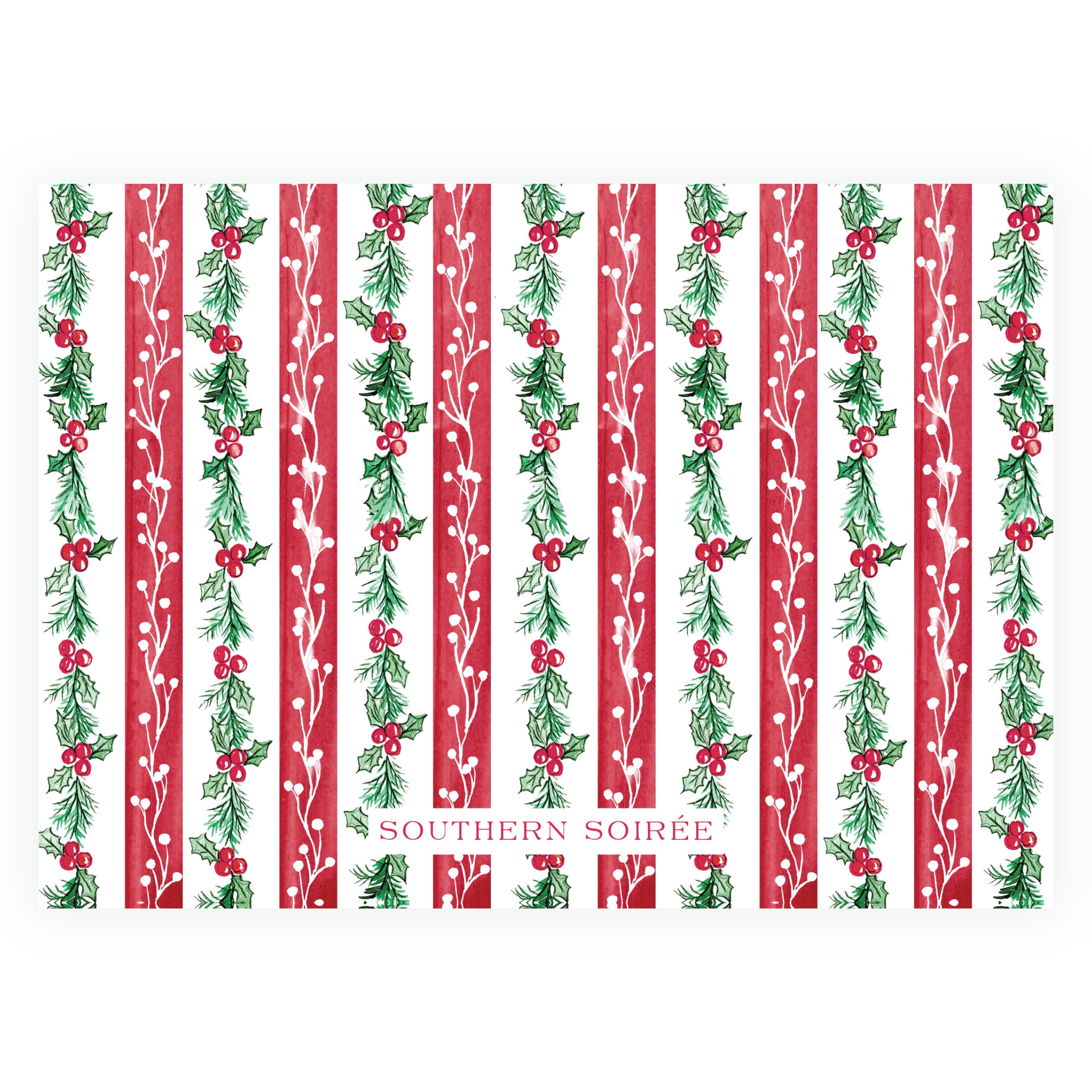 Plaid and Holly Bouquet Landscape