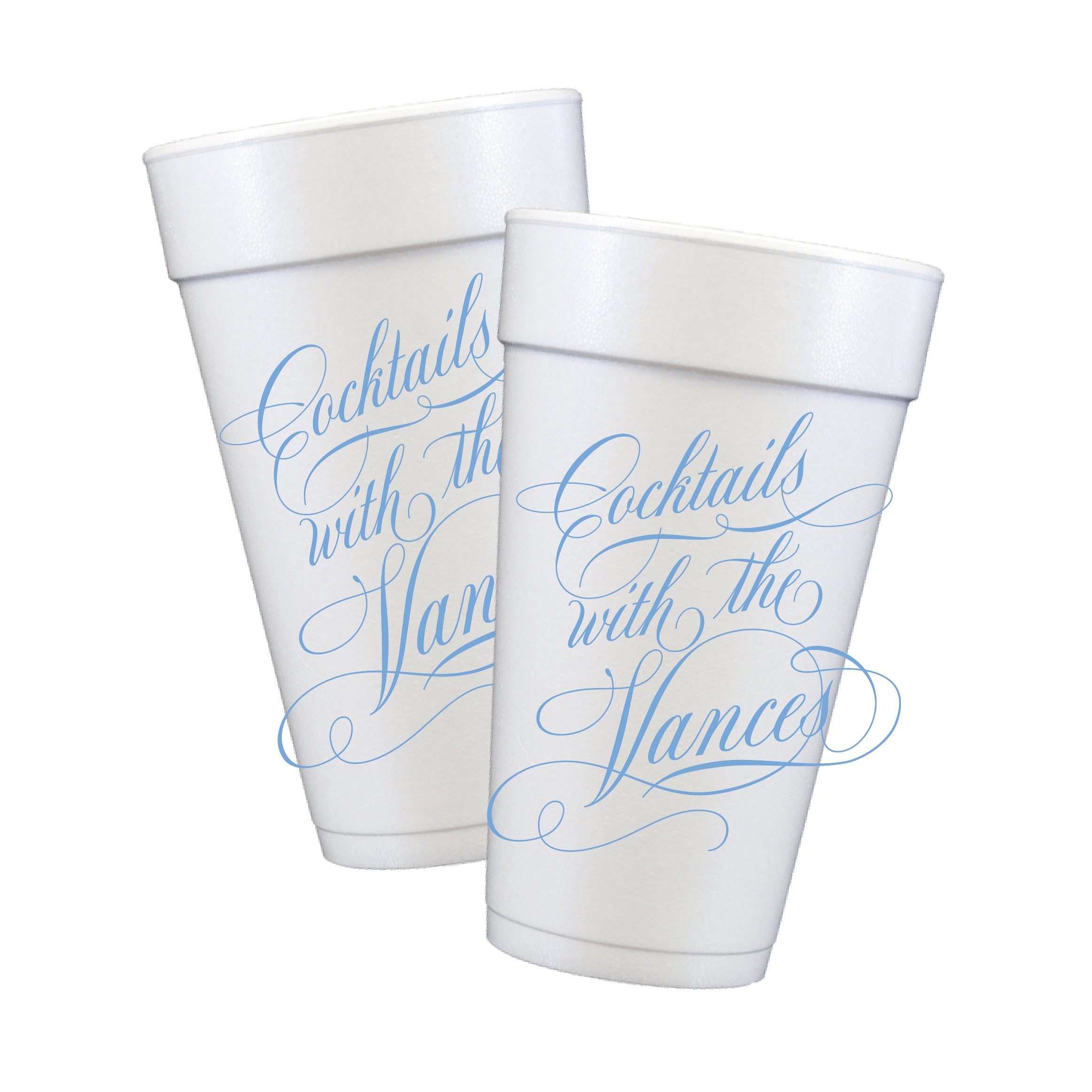 Personalized Cocktails With the Family Styrofoam Cups