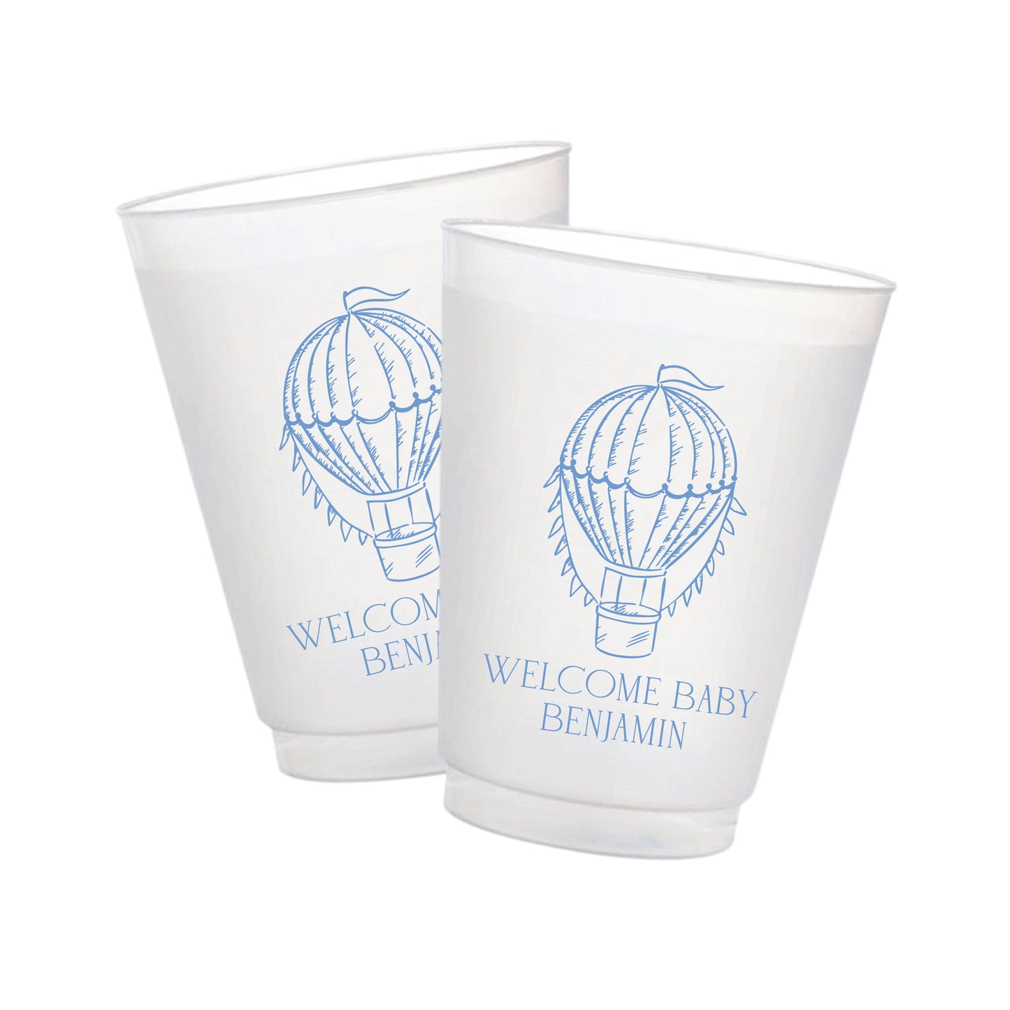 Hot Air Balloon Baby Frosted Cups