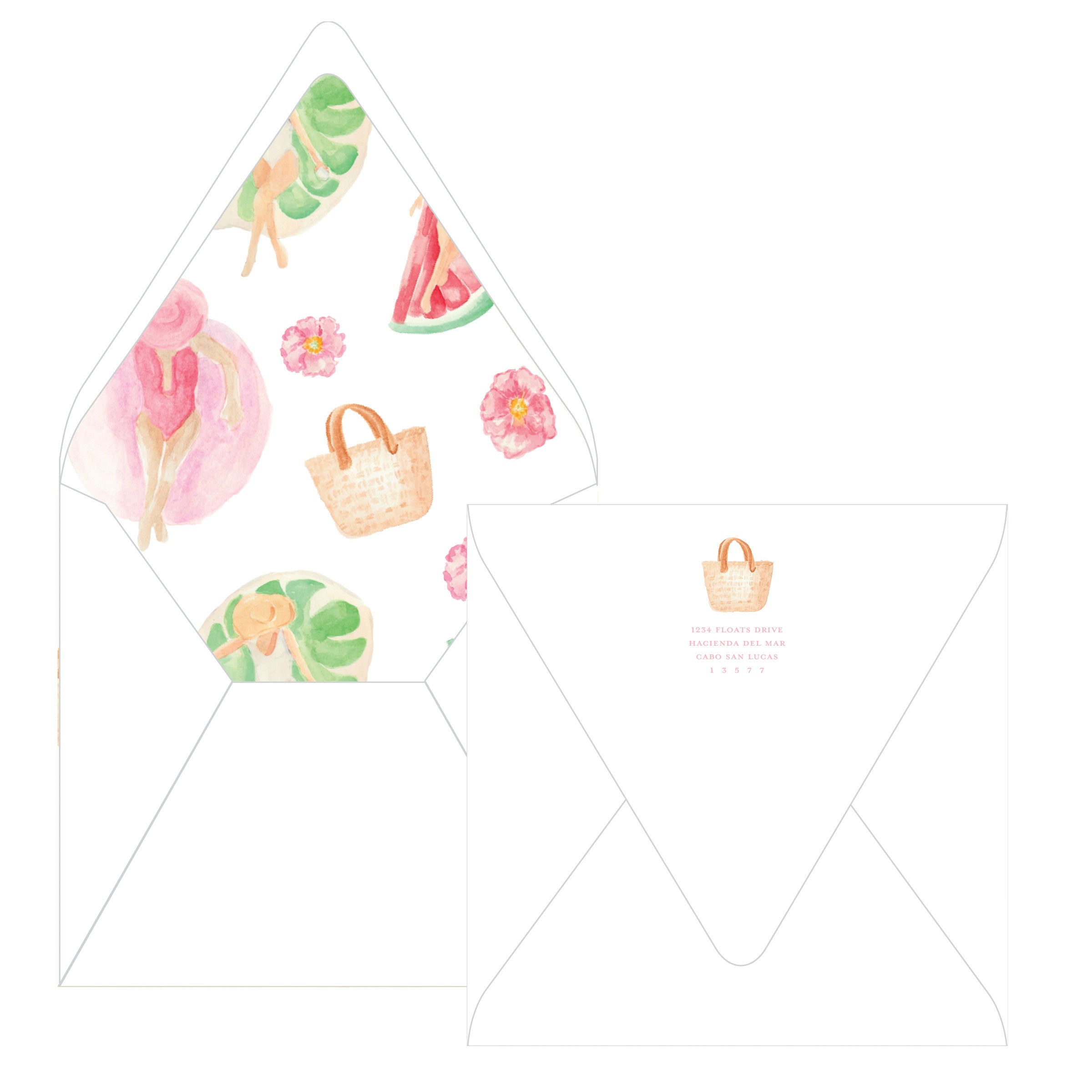 Floats & Fete Bachelorette Square Card