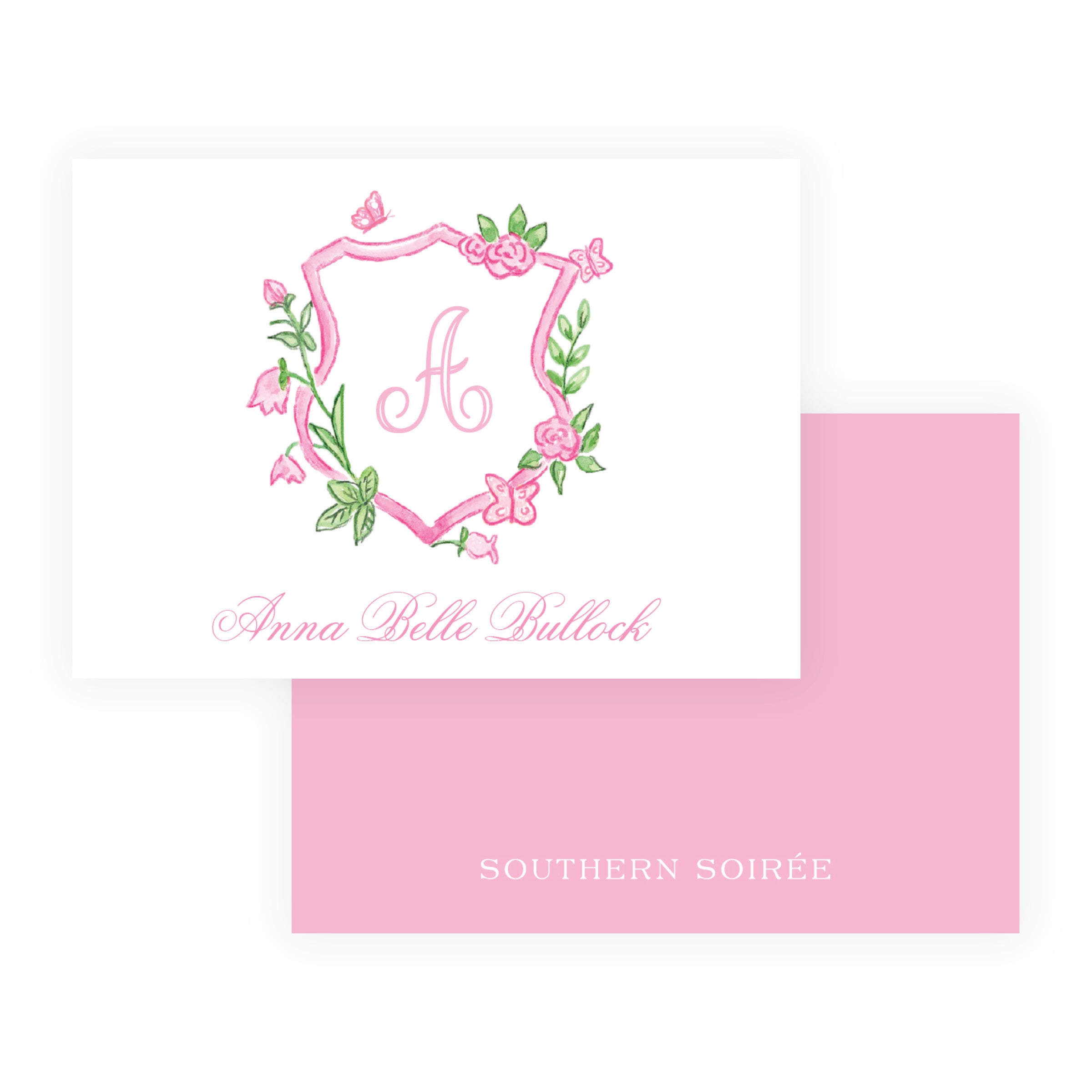 Tiny Petals Crest Enclosure Cards