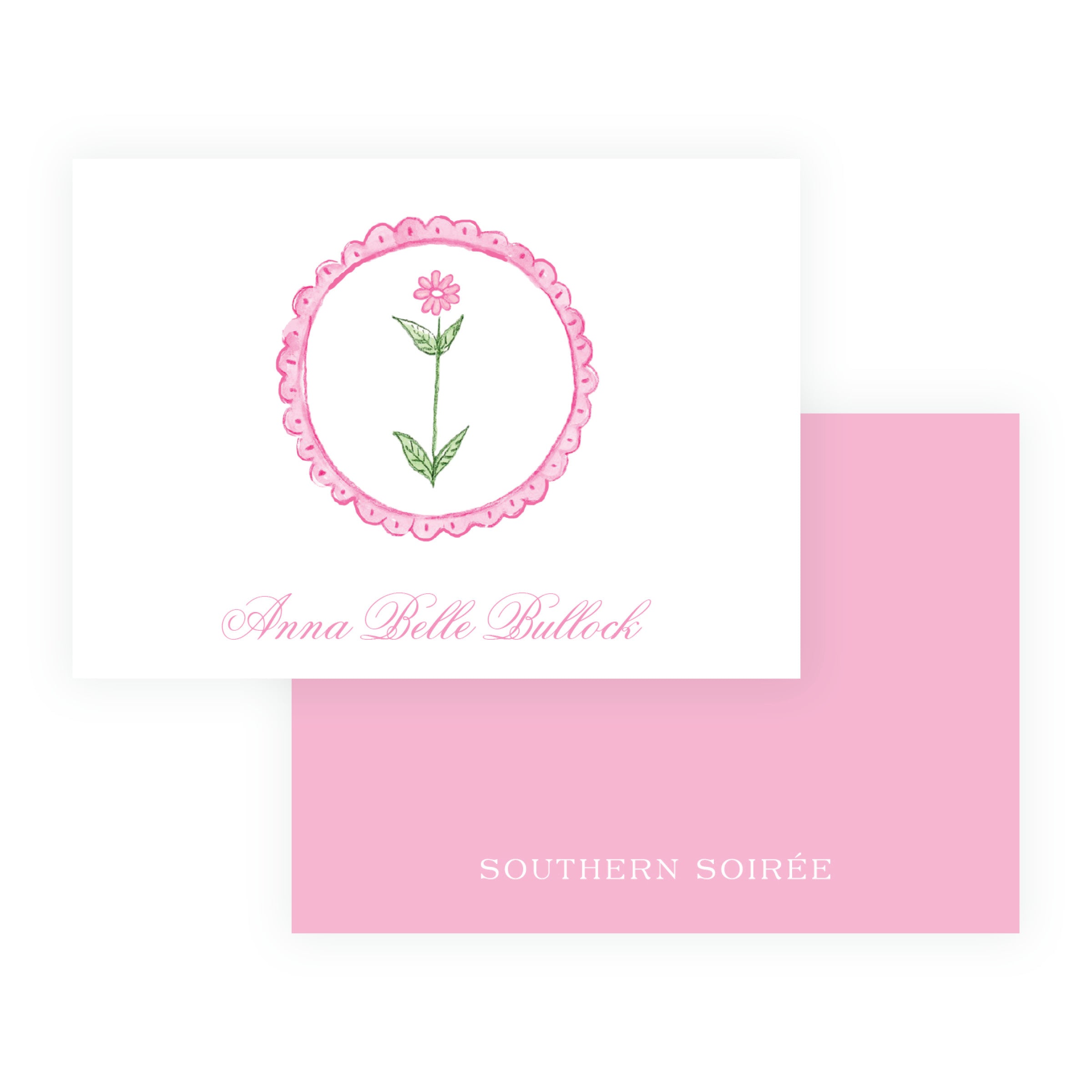 Tiny Petals Flower Medallion Enclosure Cards