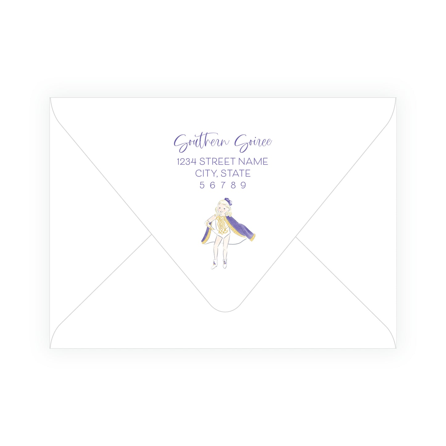 Purple & Gold Team Spirit Golden Girl