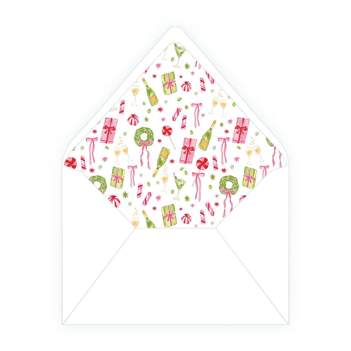 Martinis & Mistletoe Christmas Cocktail Party Invitation