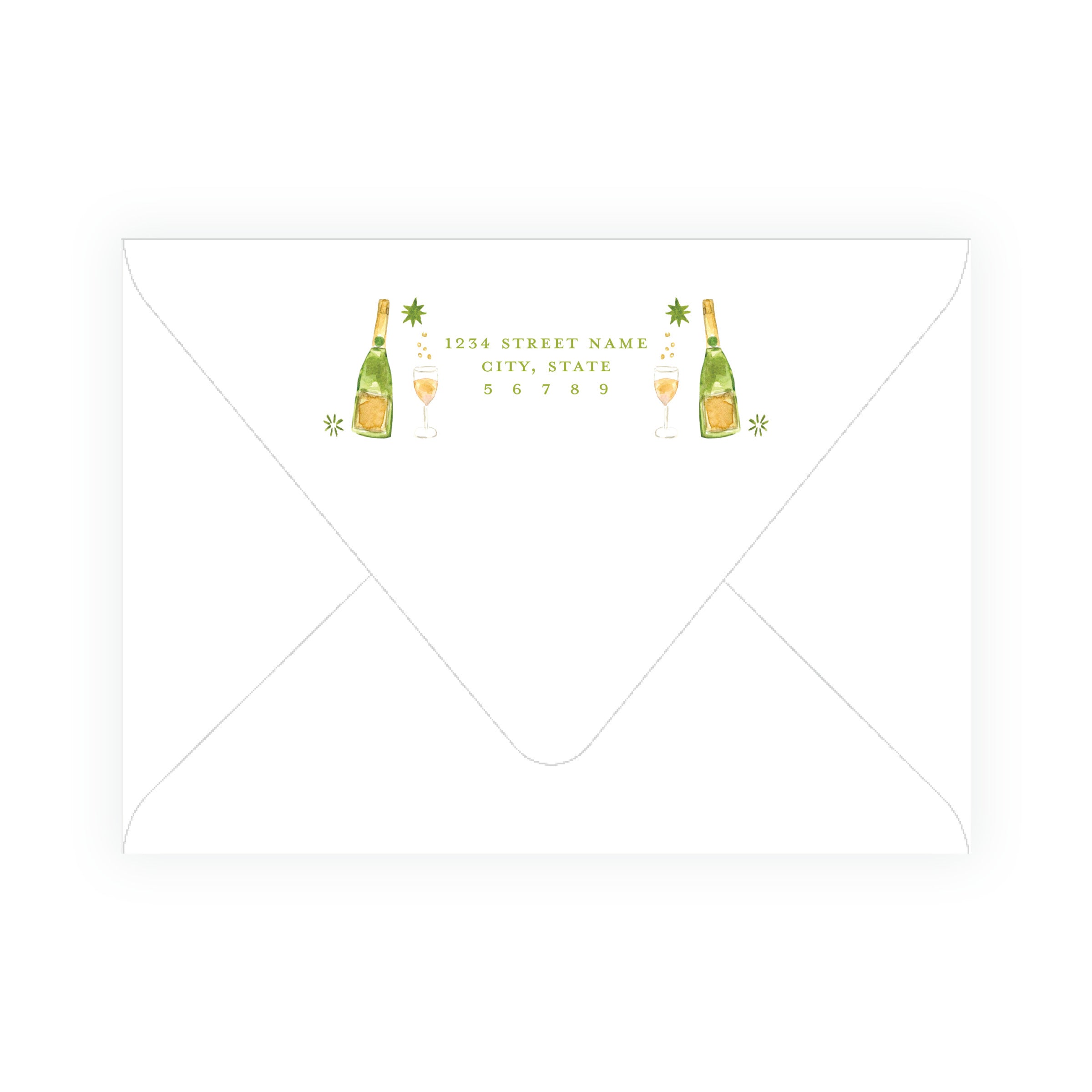 Martinis & Mistletoe Holiday Engagement Party Invitation