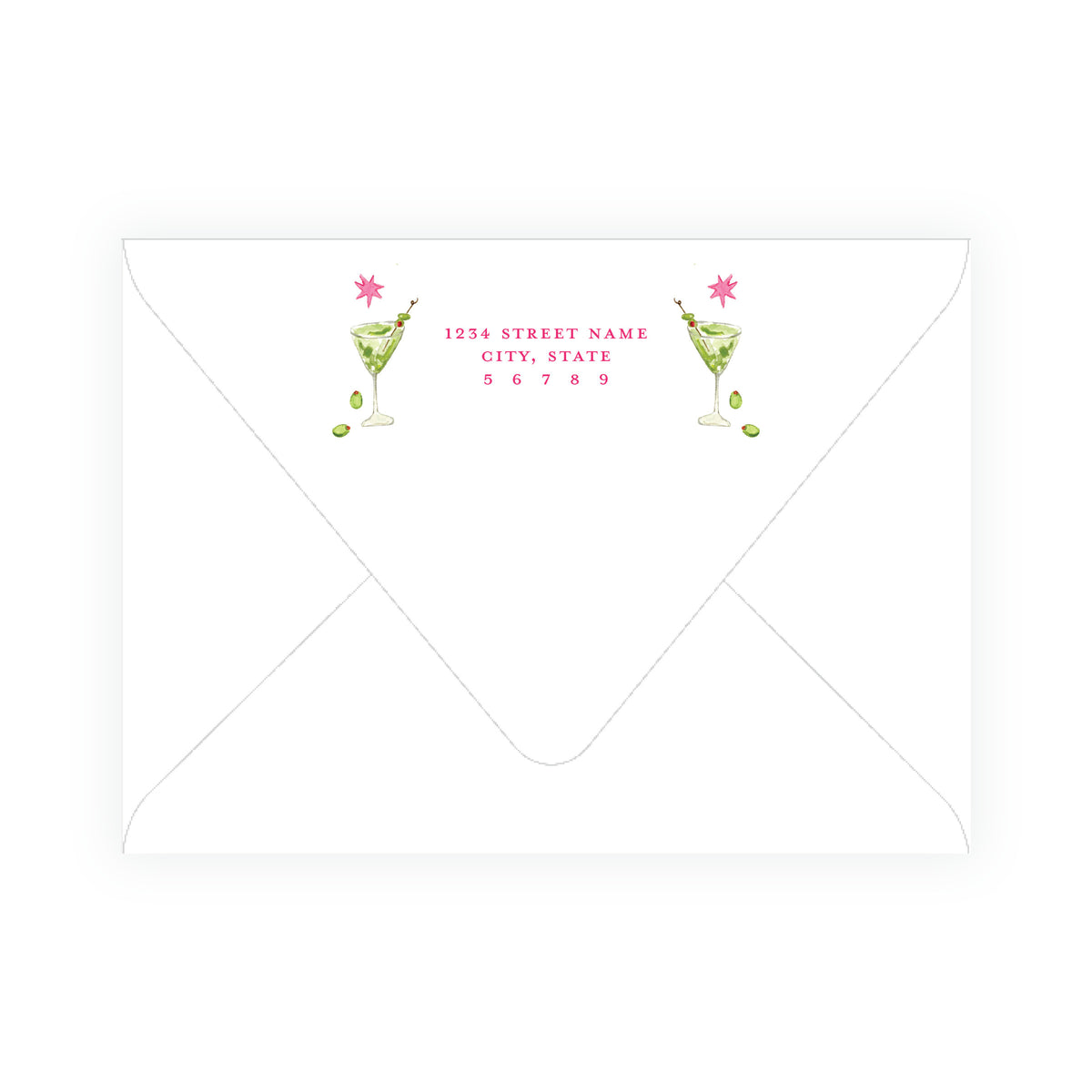 Martinis & Mistletoe Christmas Cocktail Party Invitation