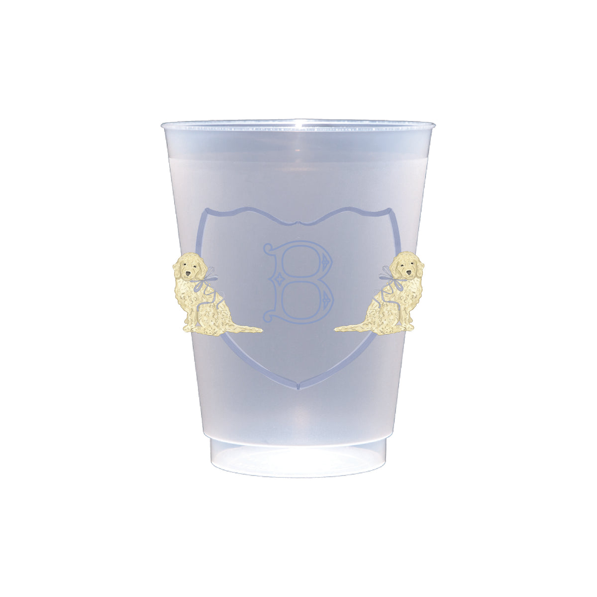 Goldendoodle Blue Crest Frosted Cup