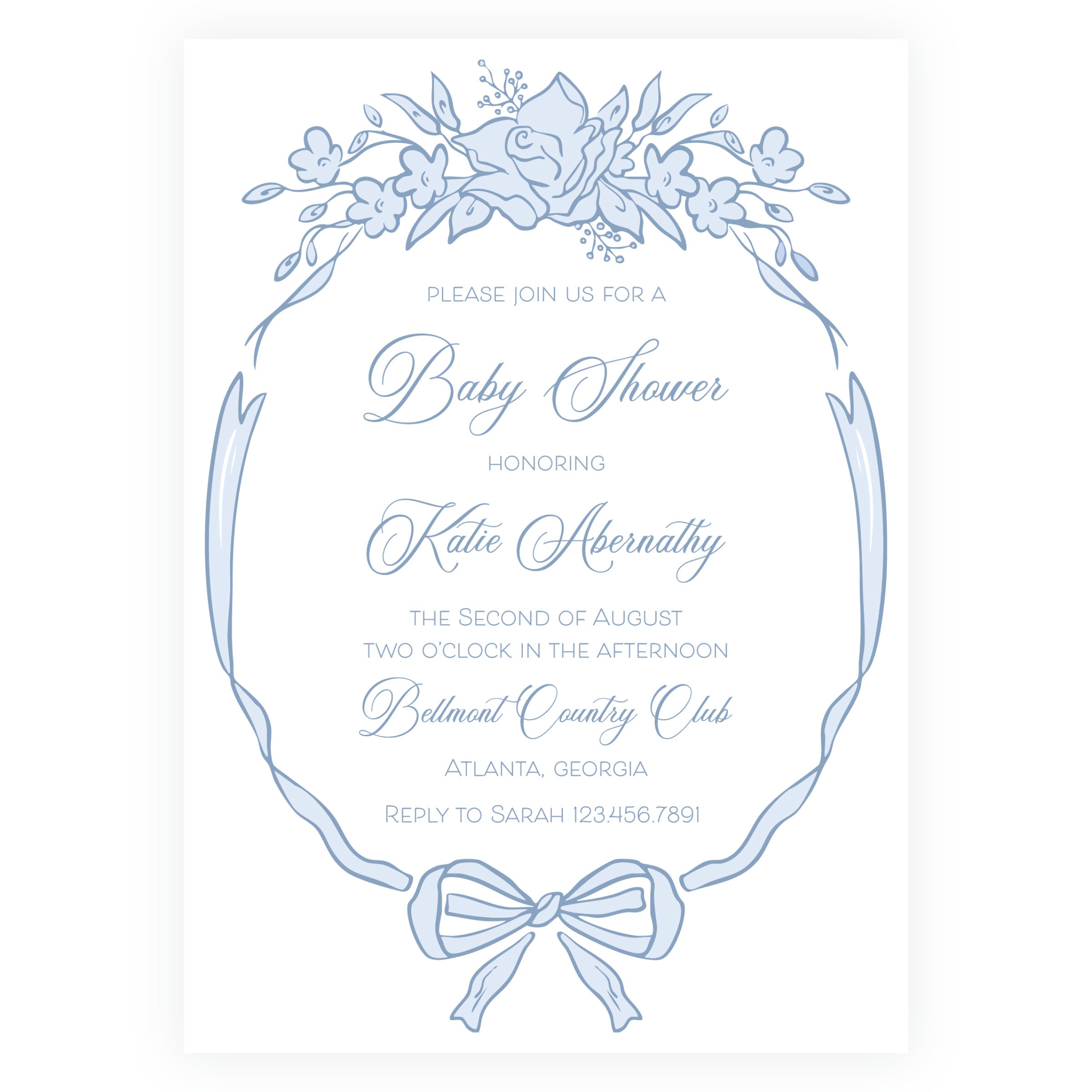 Grace in Bloom Invitation