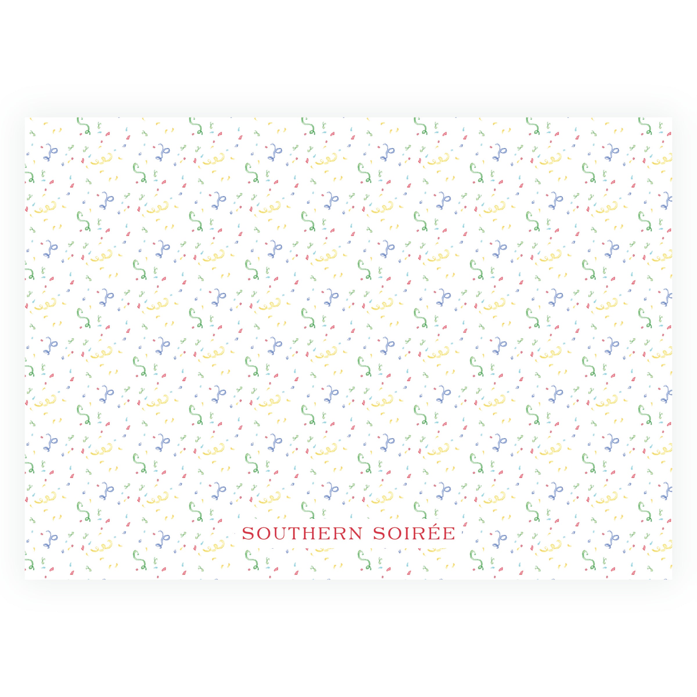 Classic Colorful Watercolor Birthday Party Invitation Landscape