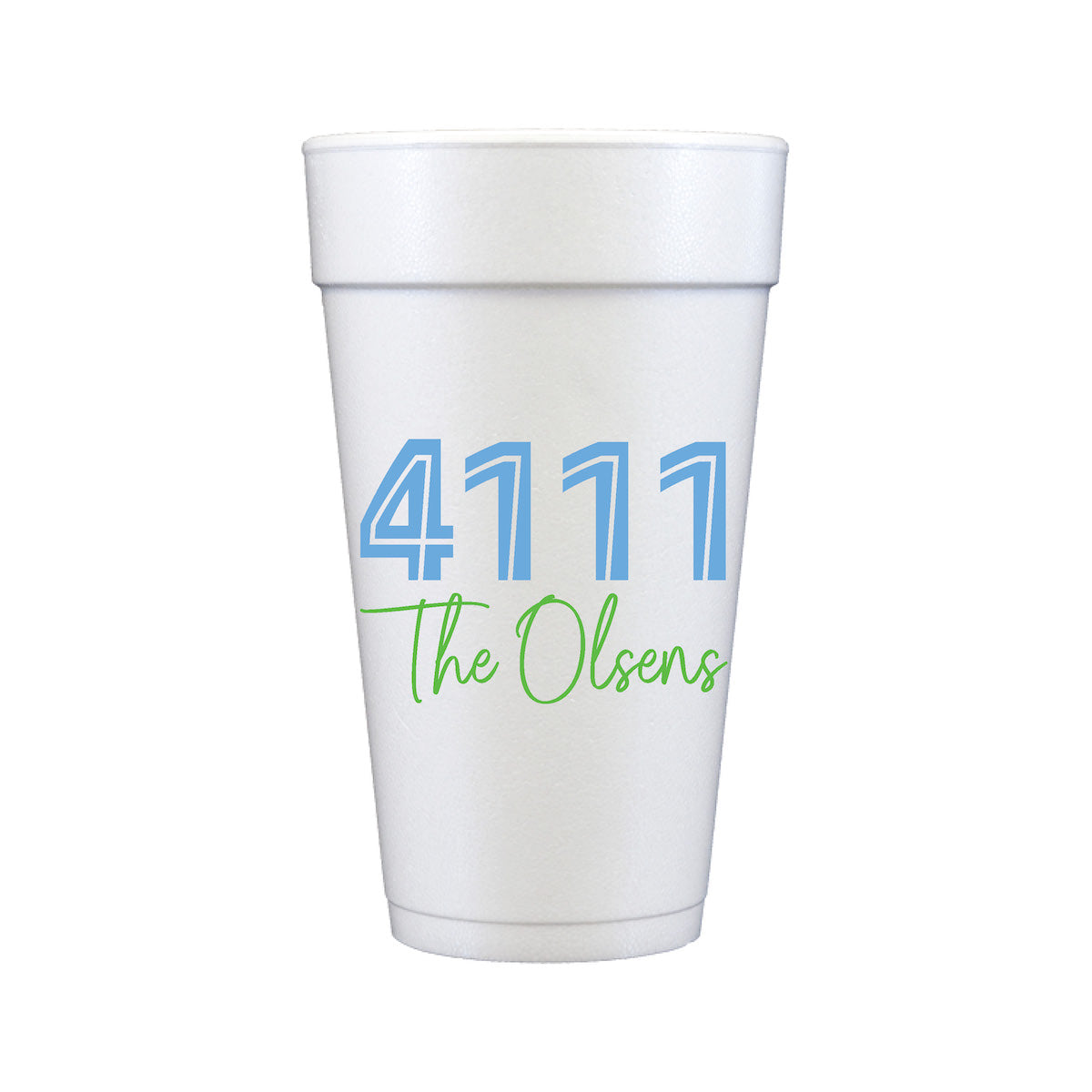 Customize your Address Styrofoam Cups