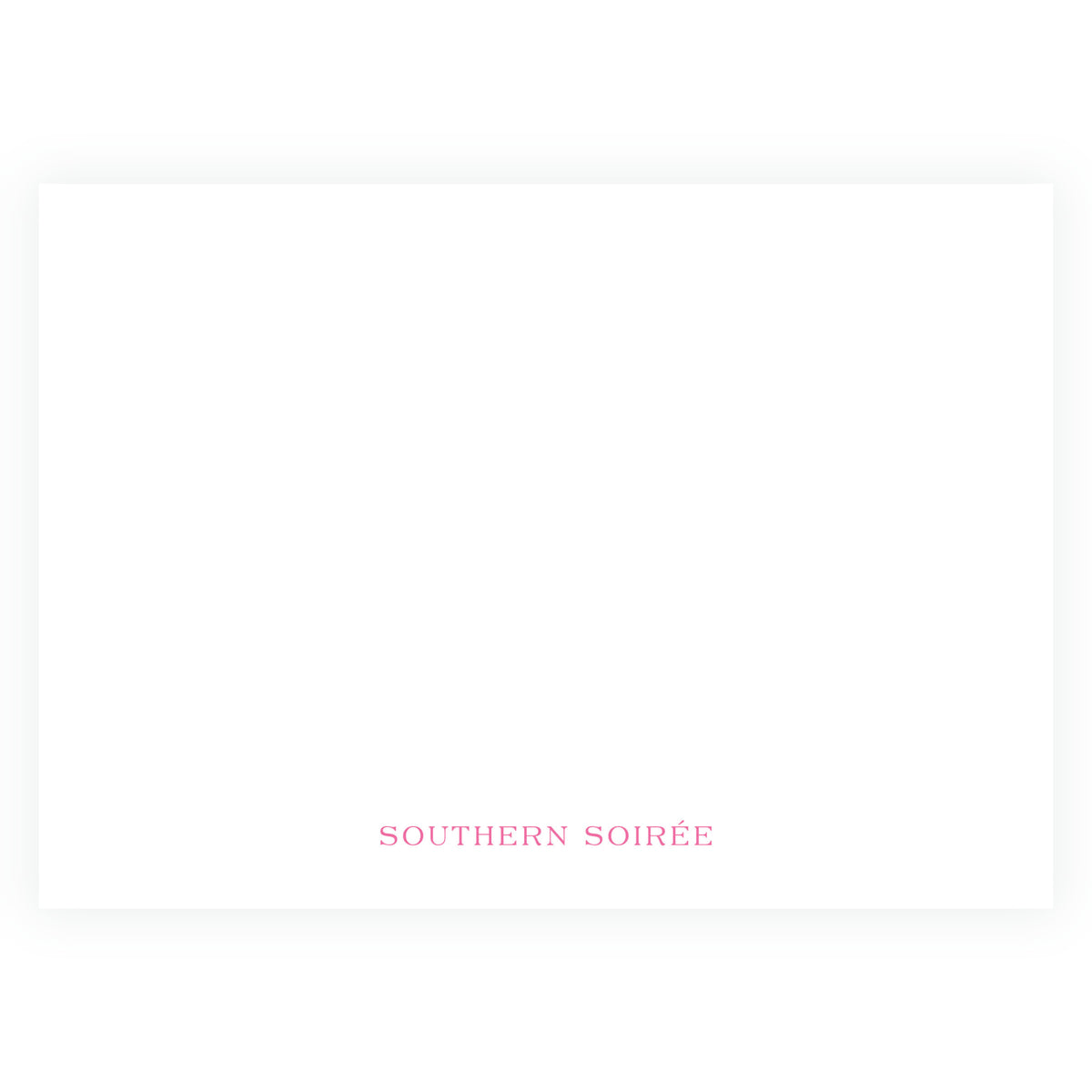 Grand Bow Frame Pink Landscape Personalized Christmas Photo Card