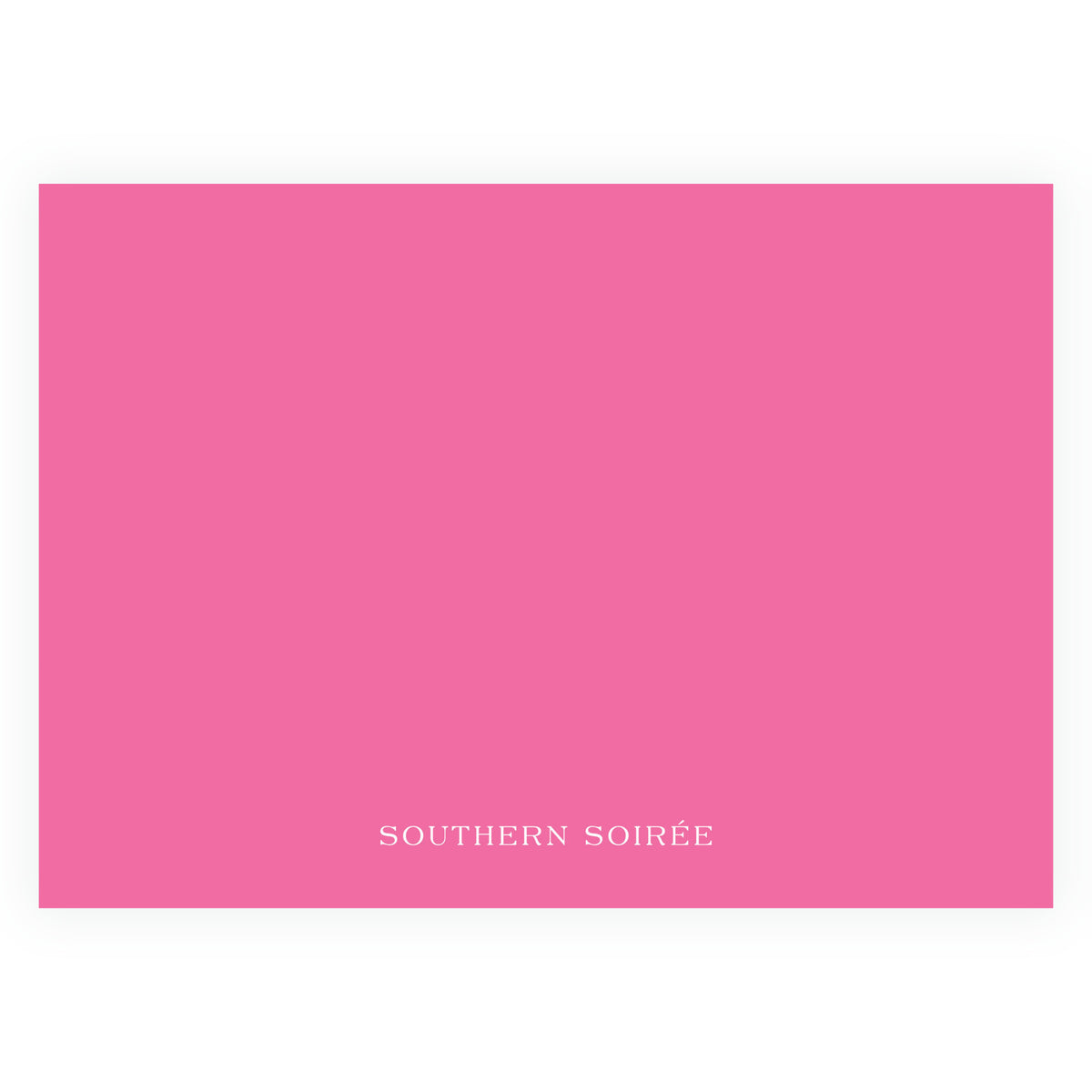 Decked in Cheer Pink Landscape Personalized Christmas Photo Card