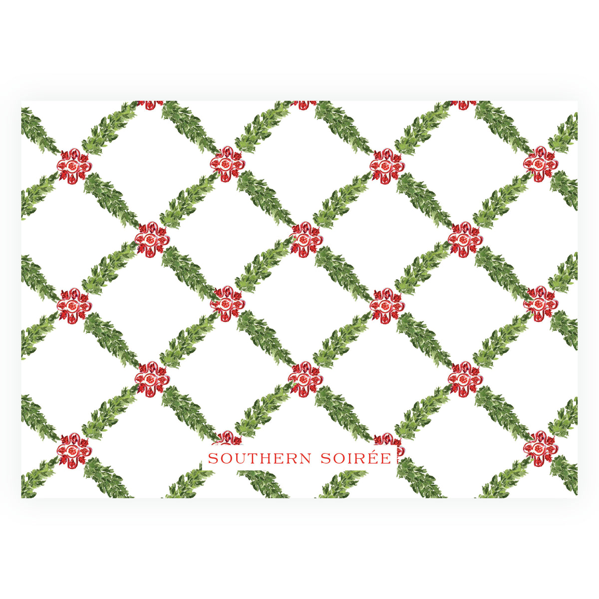 Decked in Garland – Christmas Car Landscape Personalized Christmas Photo Card