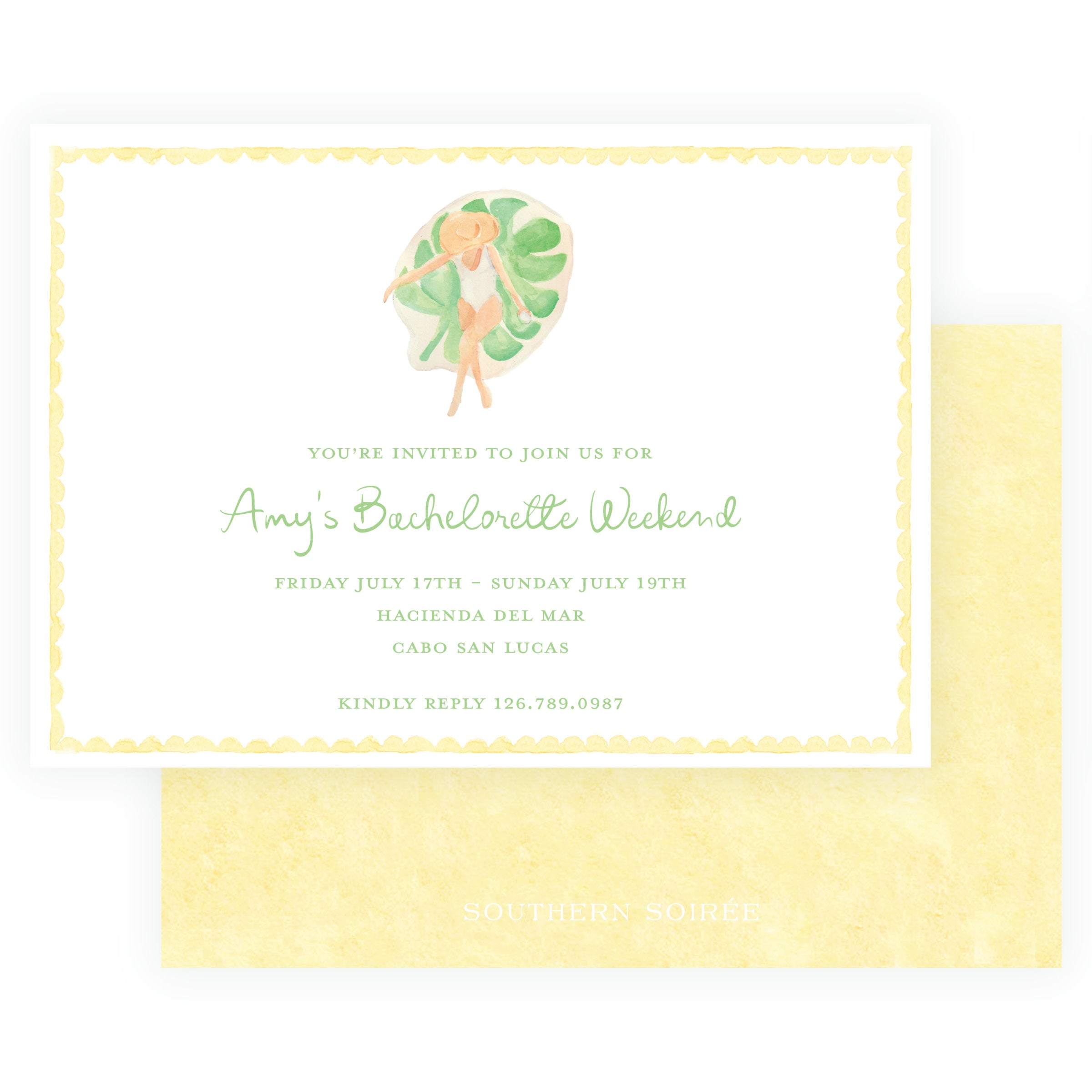 Tropical Bachelorette Invitation | Floats & Fête