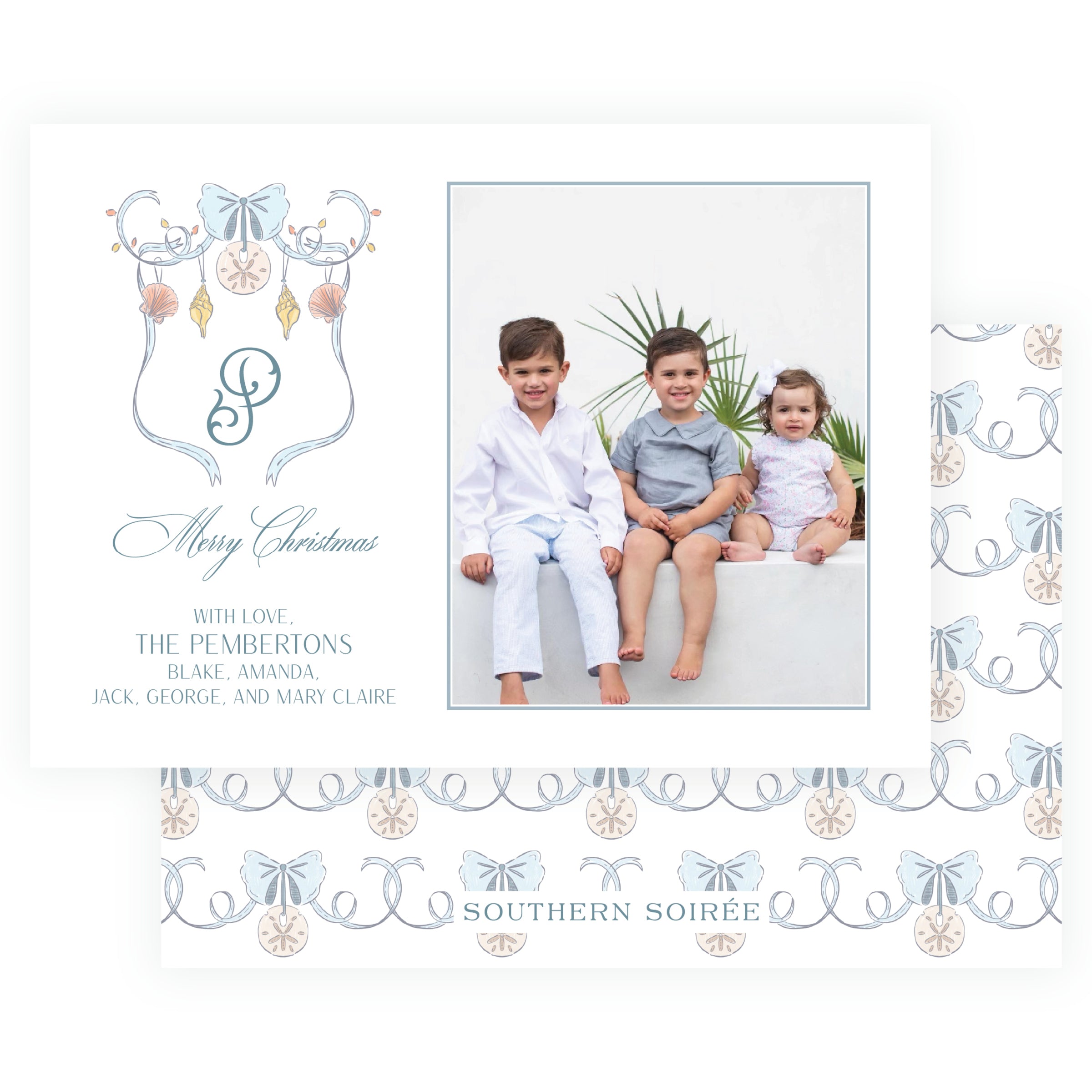 Coastal Christmas Crest Landscape