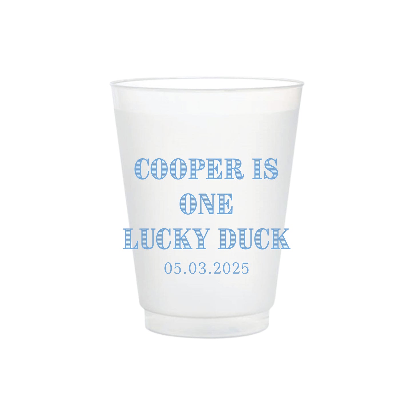 Lucky Duck Frosted Cups