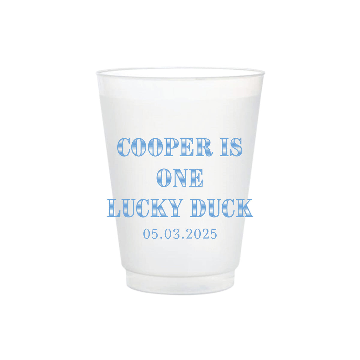 Lucky Duck Frosted Cups