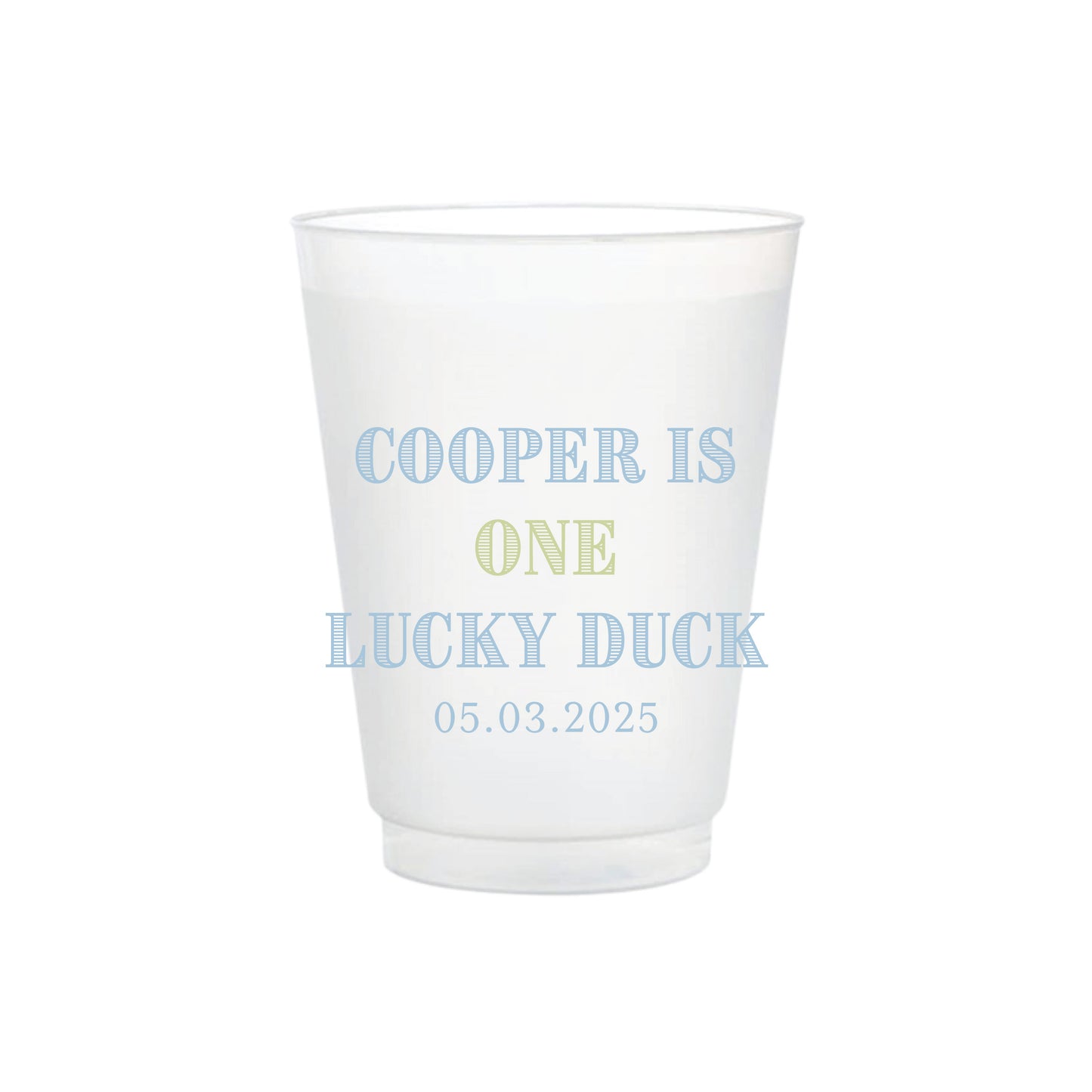 Lucky Duck Full Color Frosted Cups