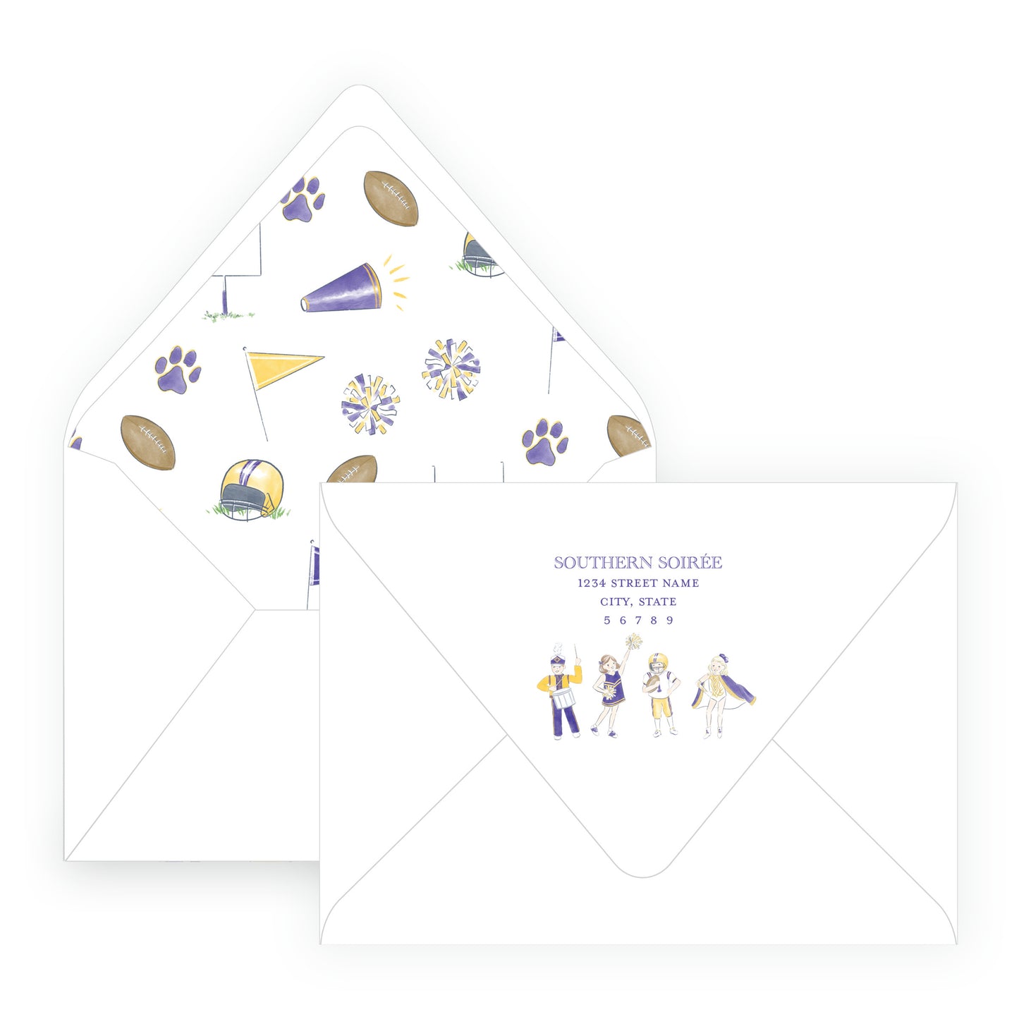 Purple & Gold Team Spirit Kids