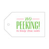 No Peeking Gift Tag