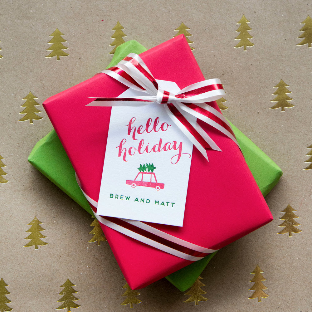 Hello Holiday Gift Tag T192