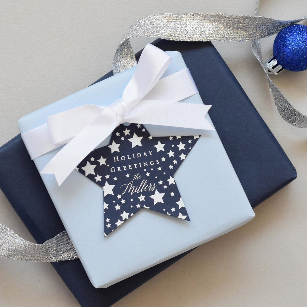 Holiday Greetings Star Gift Tag T270