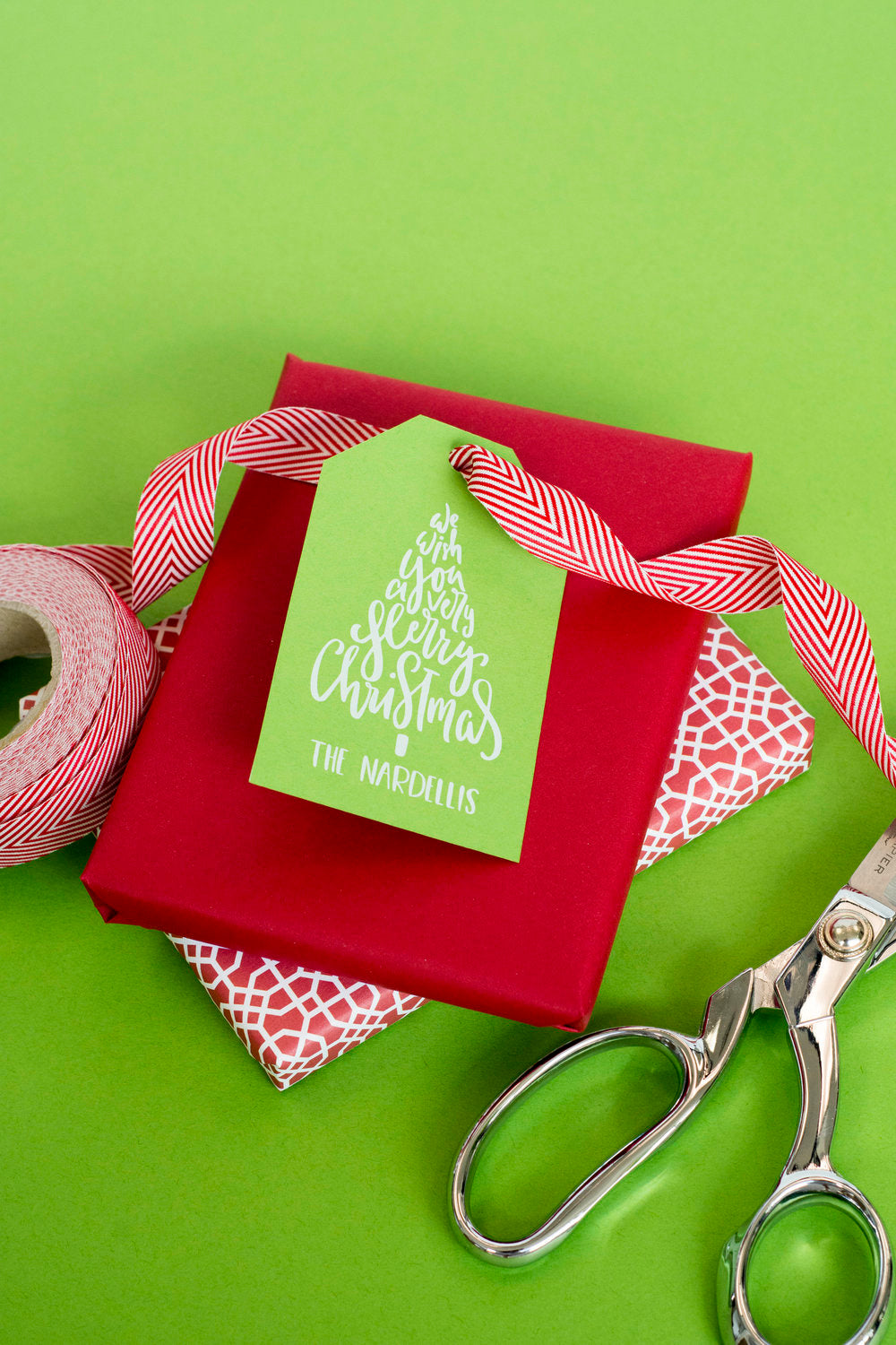 We Wish You A Very Merry Christmas Gift Tag T290