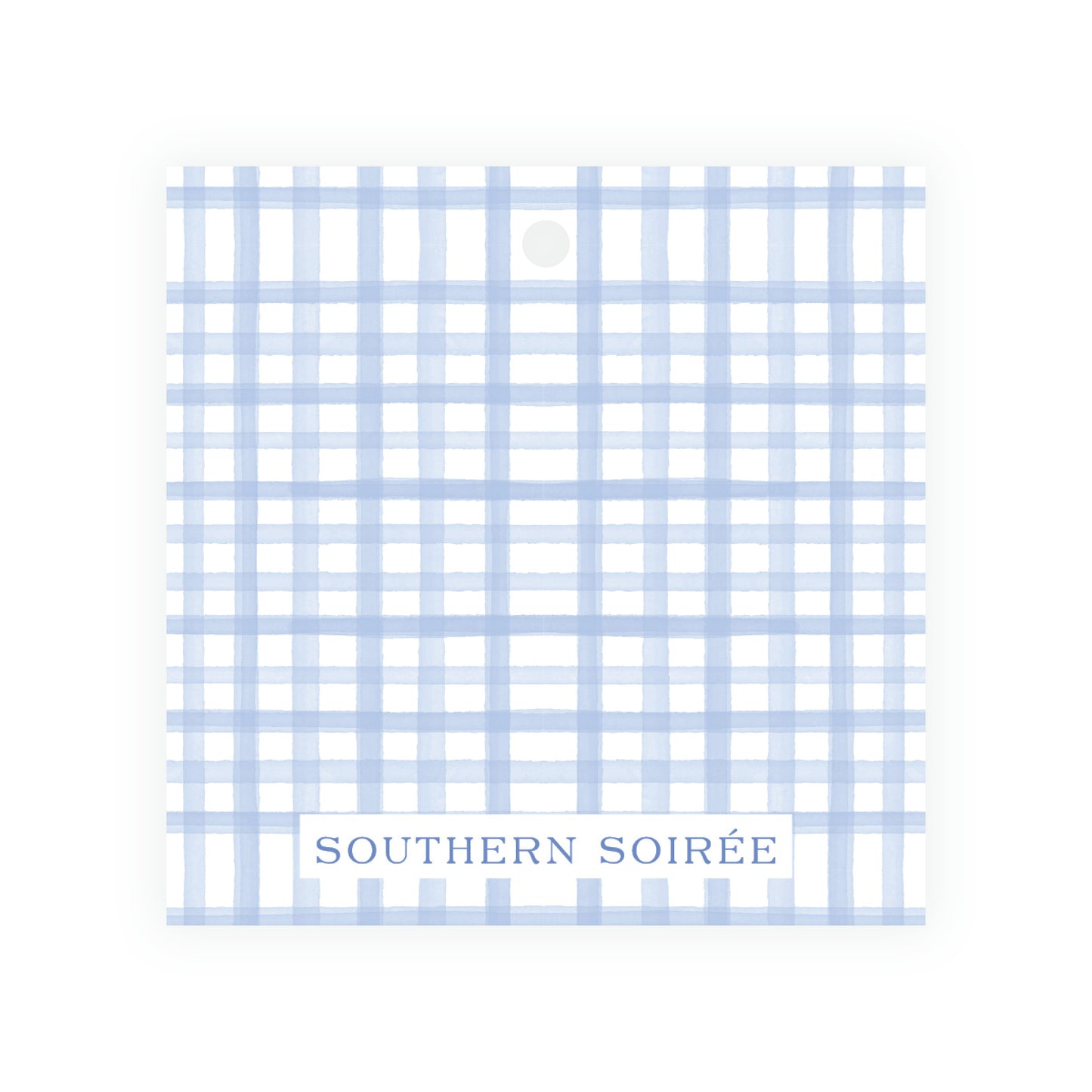 Sport Balloons Gingham Square Gift Tag