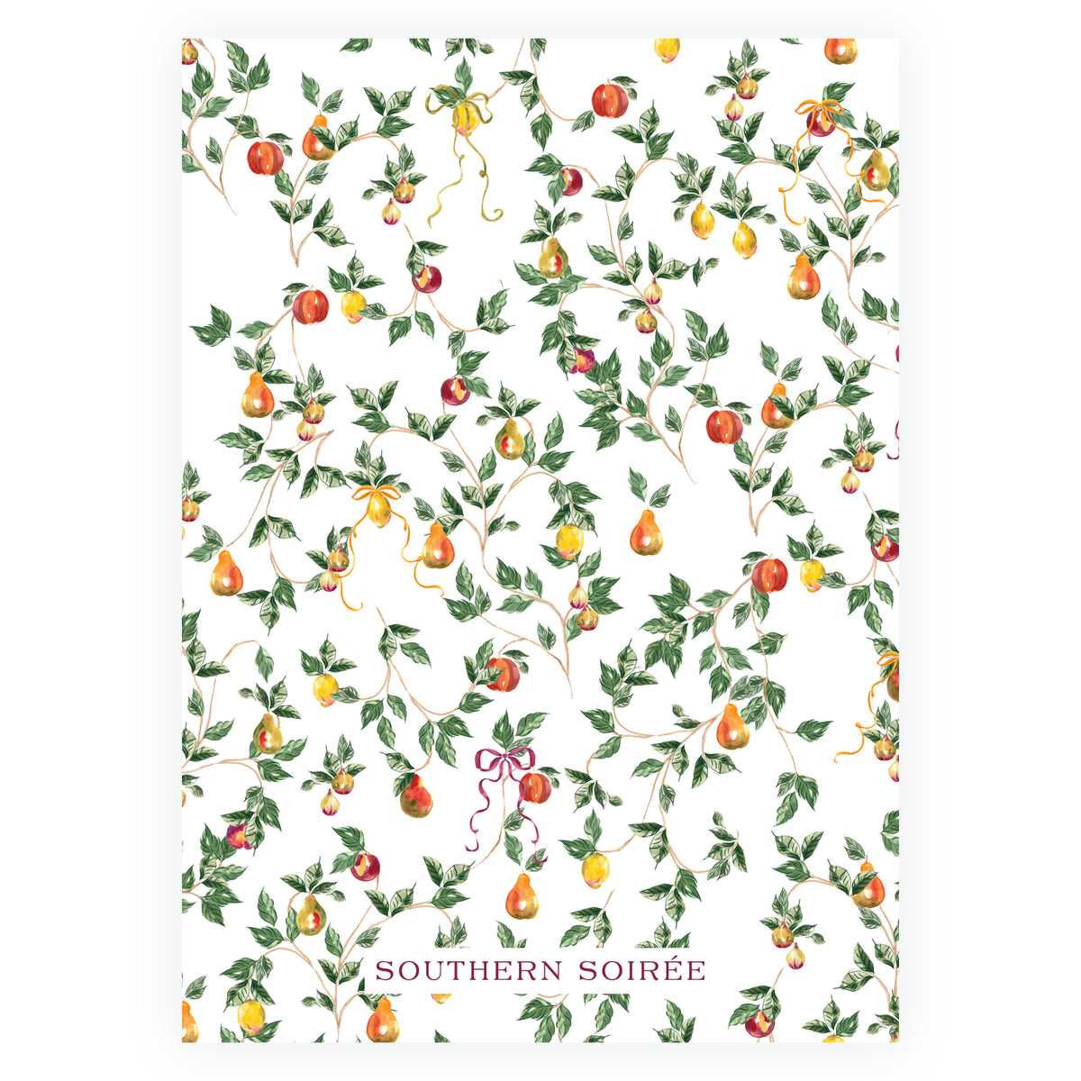 Sugar Plum Ribbon Frame Holiday Photo Card