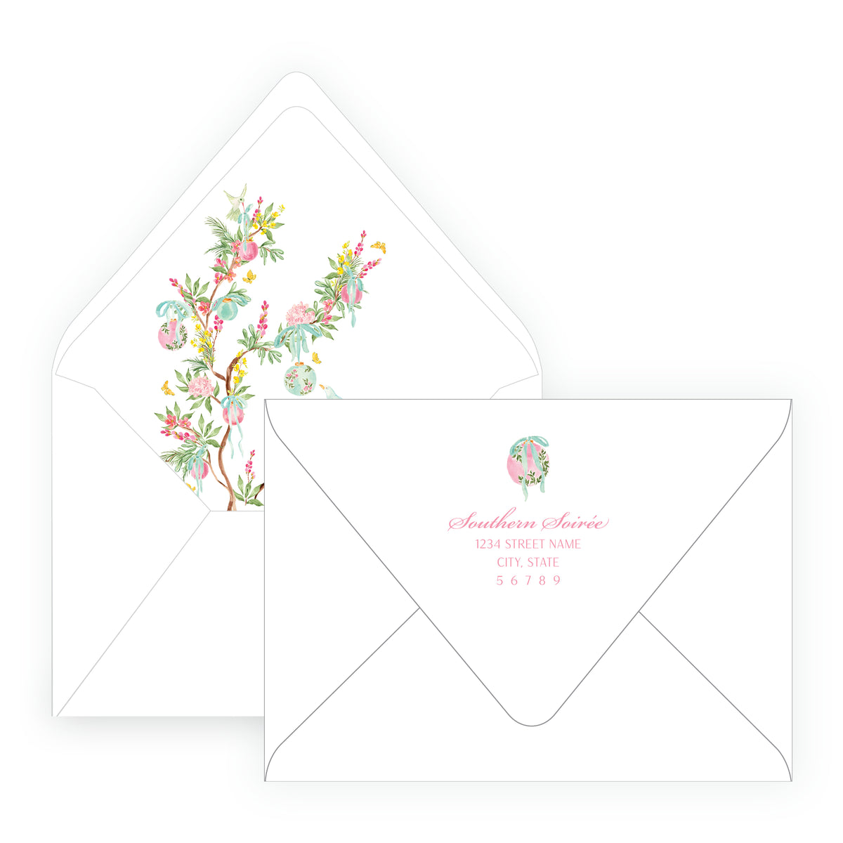 Parisian Noël Garland Frame Christmas Photo Card