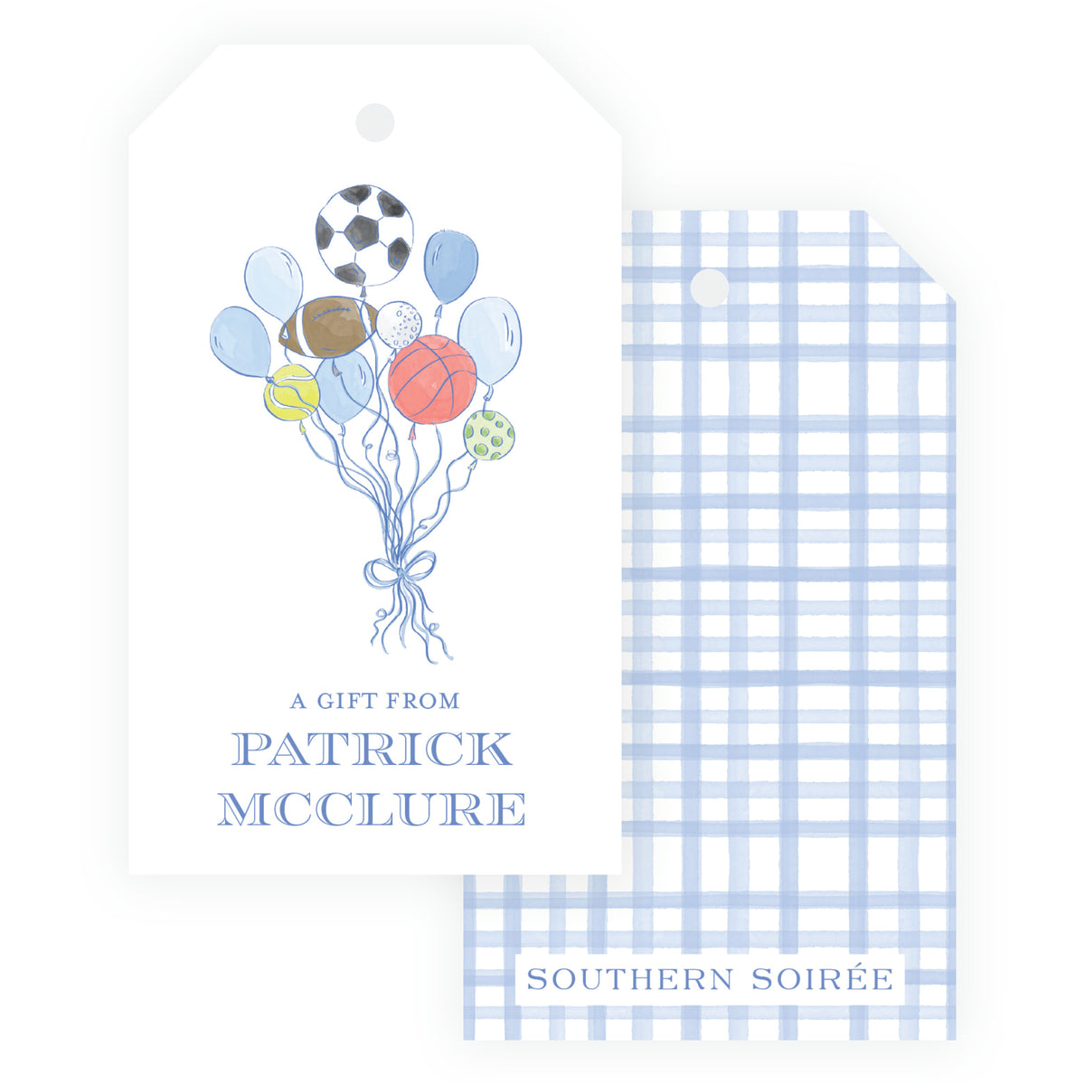 Sport Balloons Gift Tag
