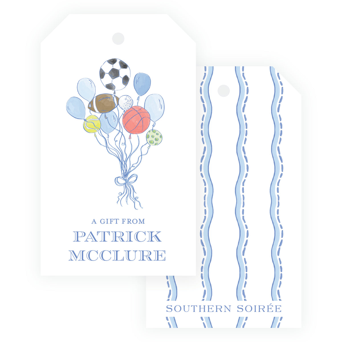 Sport Balloons Gift Tag